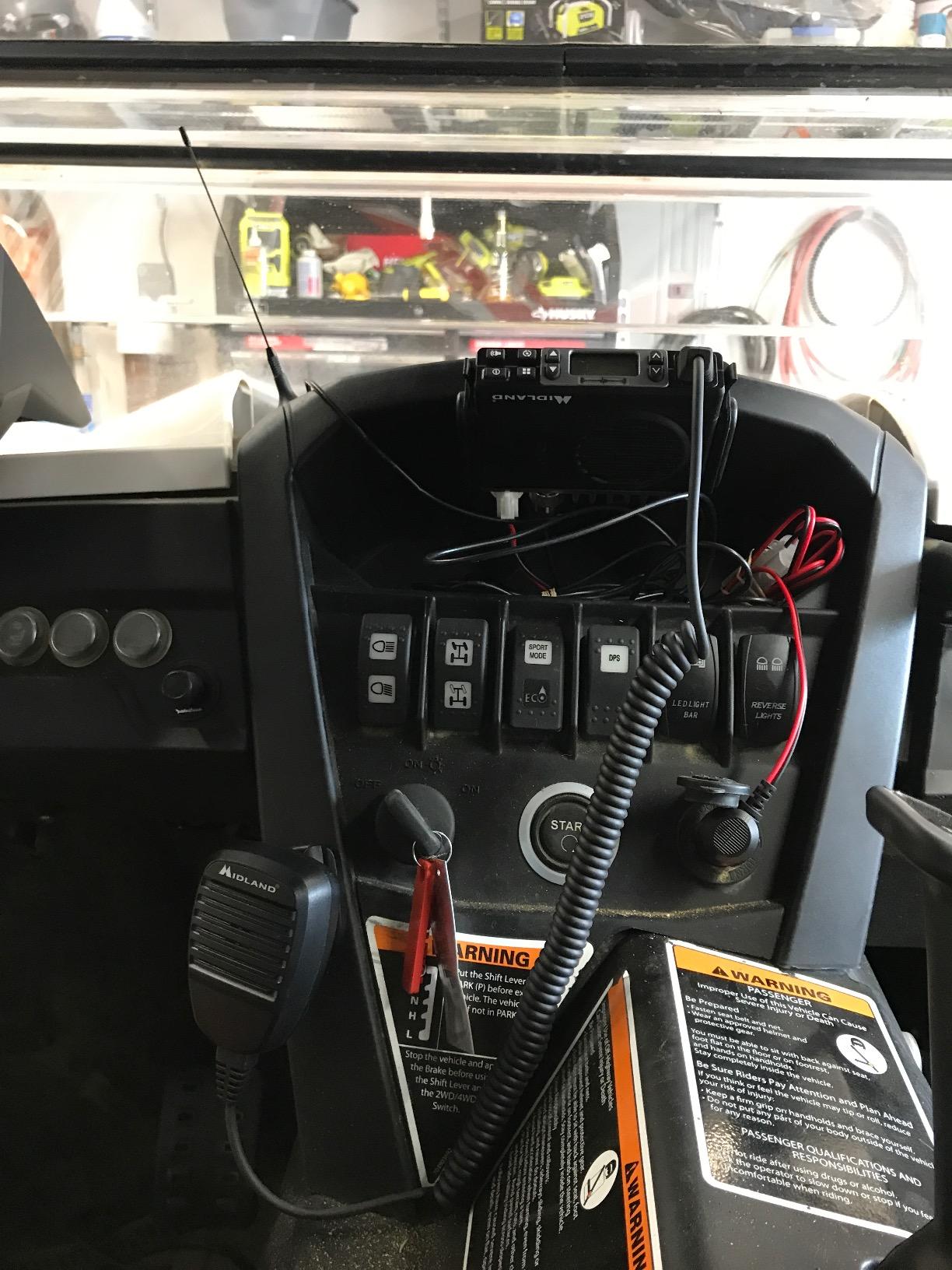 Midland MXT105 5 Watt GMRS MicroMobile Two-Way Radio - Off Roading Outdoor RZR Farm Trails Radio - External Magnetic Mount Antenna - NOAA Weather Alerts customer photo 2