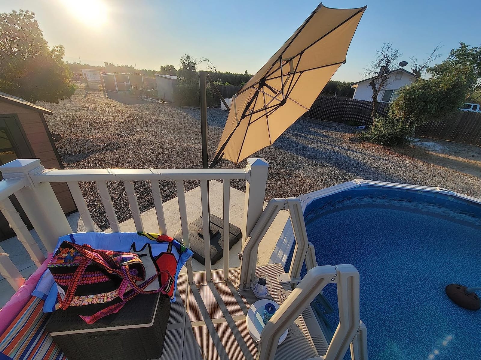 Vinyl Works 5x5 Resin Pool Deck Kit with Steps - Taupe customer photo 2