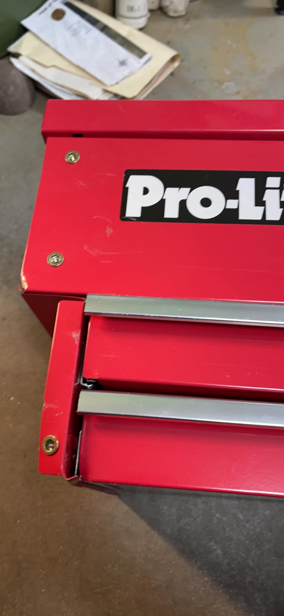 Pro-Lift M-0004 Rolling Tool Cart Box, 350 lbs Capacity Heavy Duty Utility Service Cart with 2 Drawers & Lockable Sliding Top, Mobile Tool Organizer on Wheels for Garage, Workshop, Mechanic customer photo 2