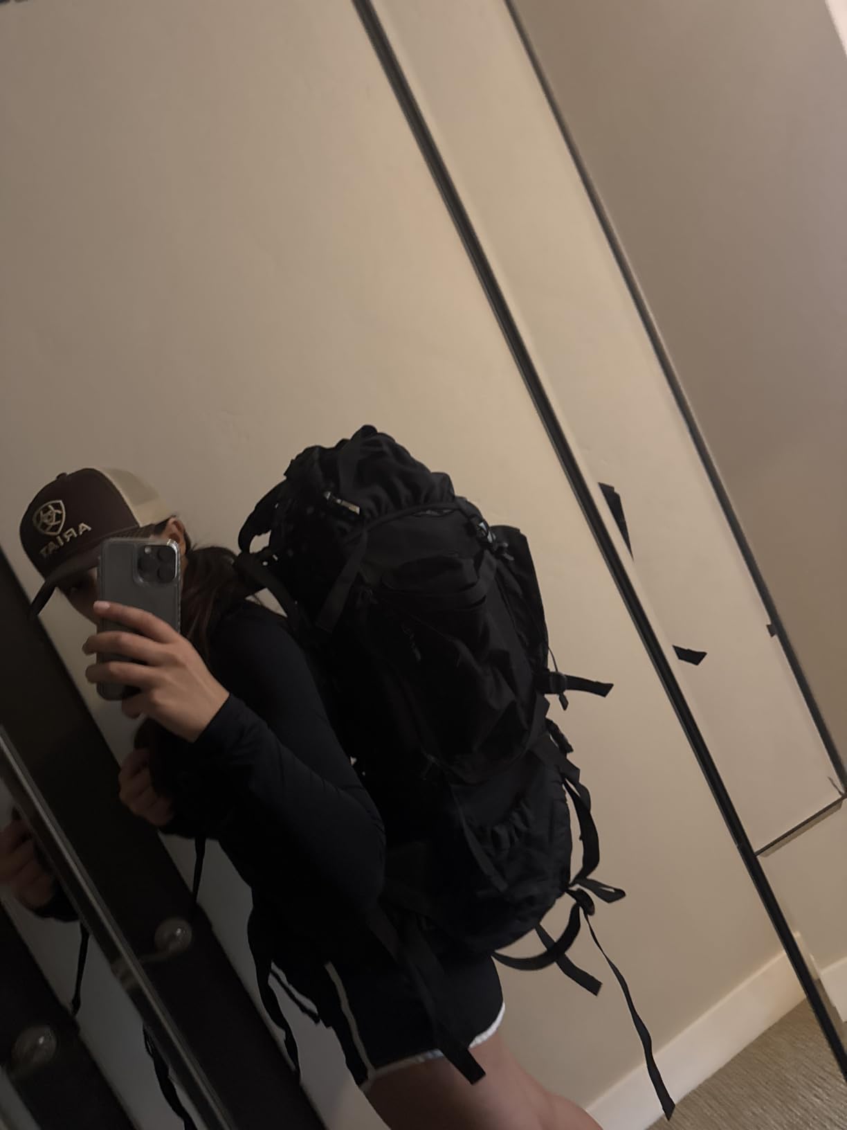 Amazon Basics Internal Frame Hiking Backpack for Camping and Backpacking, Adjustable Straps, Rainfly Included customer photo 1