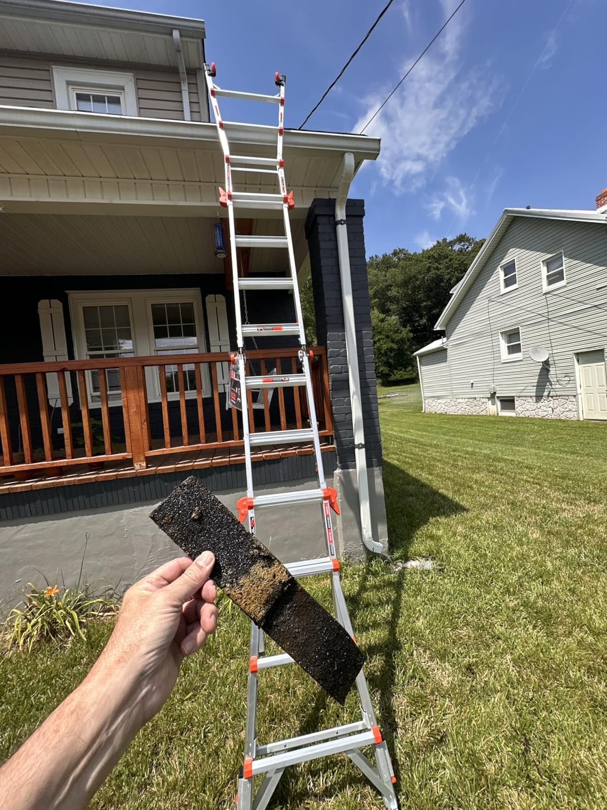 Little Giant Ladders Velocity 17-Ft Folding Multi-Position Ladder, Aluminum, 300 lb Load Capacity, Type 1A Extra Heavy Duty, 18-Ft Reach, with Ratchet Levelers and Wheels (15417-801) customer photo 2