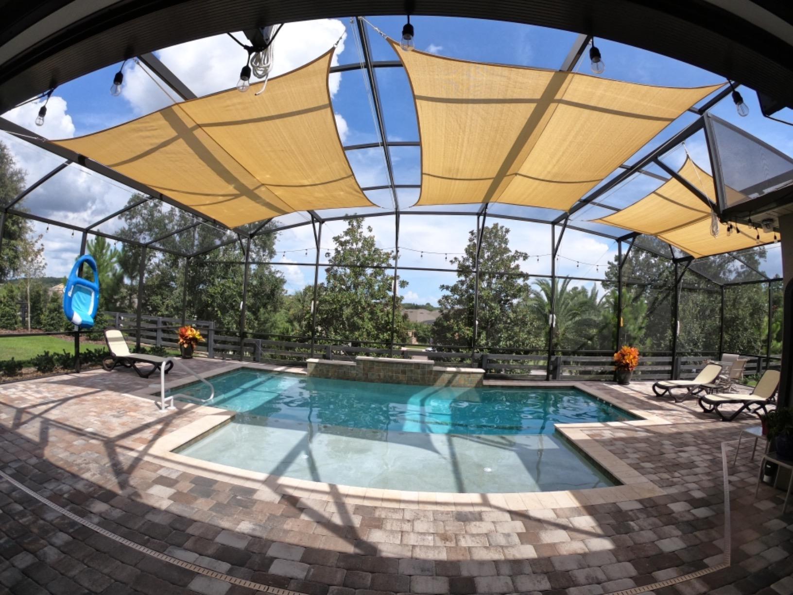 LOVE STORY 12' x 16' Rectangle Sun Shade Sail for Outdoor Patio, Sand | HDPE Fabric, 95% UV Block, Breathable Sunshade, Canopy for Garden Backyard Deck, NOT Waterproof, Custom Size Available customer photo 2