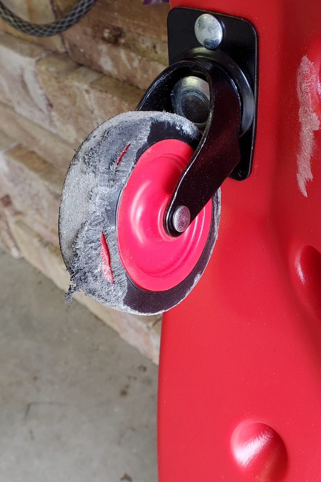 Pro Lift Mechanic Plastic Creeper 40 Inch - Blow Molded Ergonomic HDPE Body with Padded Headrest & Dual Tool Trays - 350 Lbs Capacity Red customer photo 2