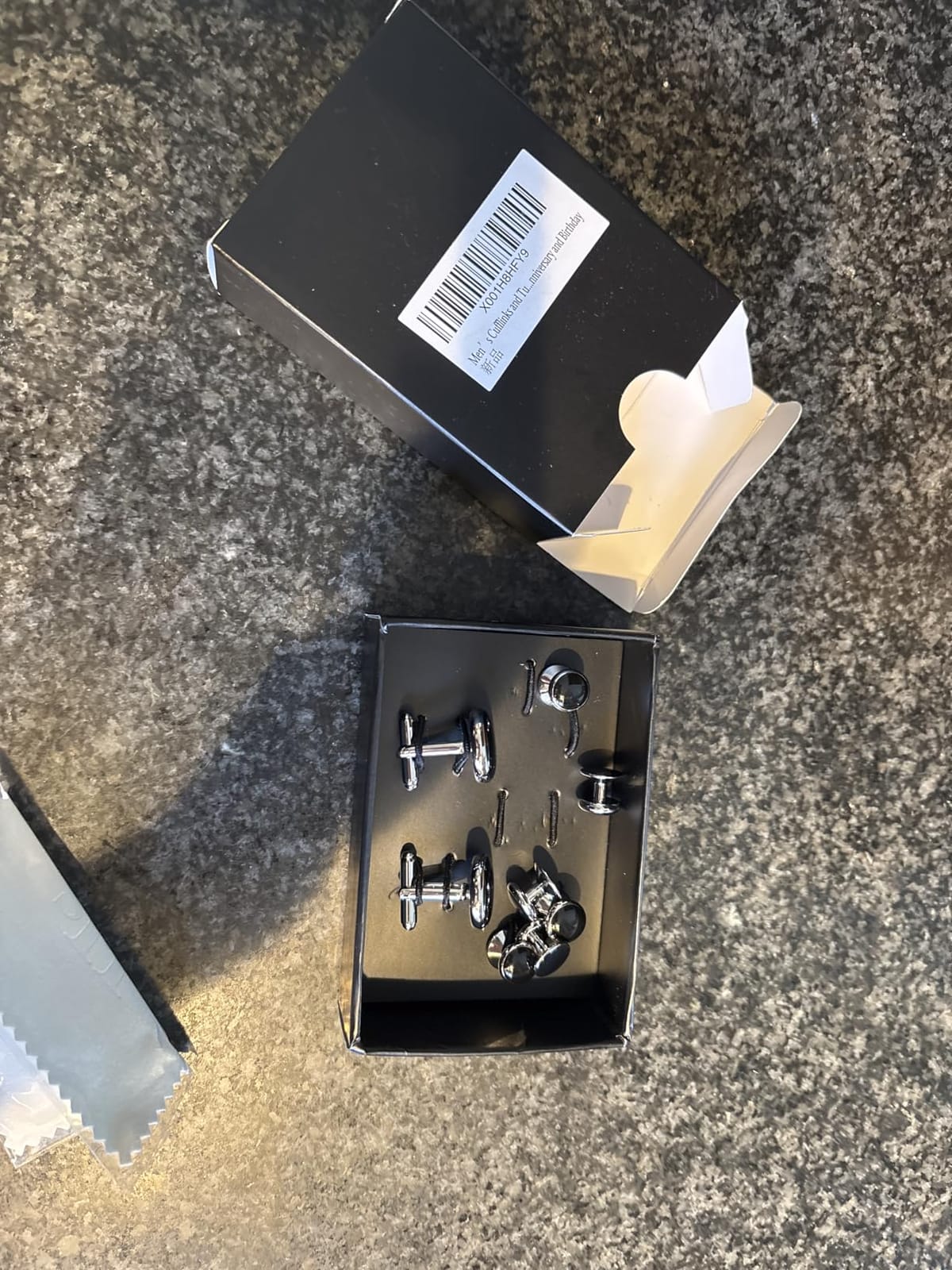 Men's Cufflinks and Tuxedo Studs Set with Gift Box customer photo 1