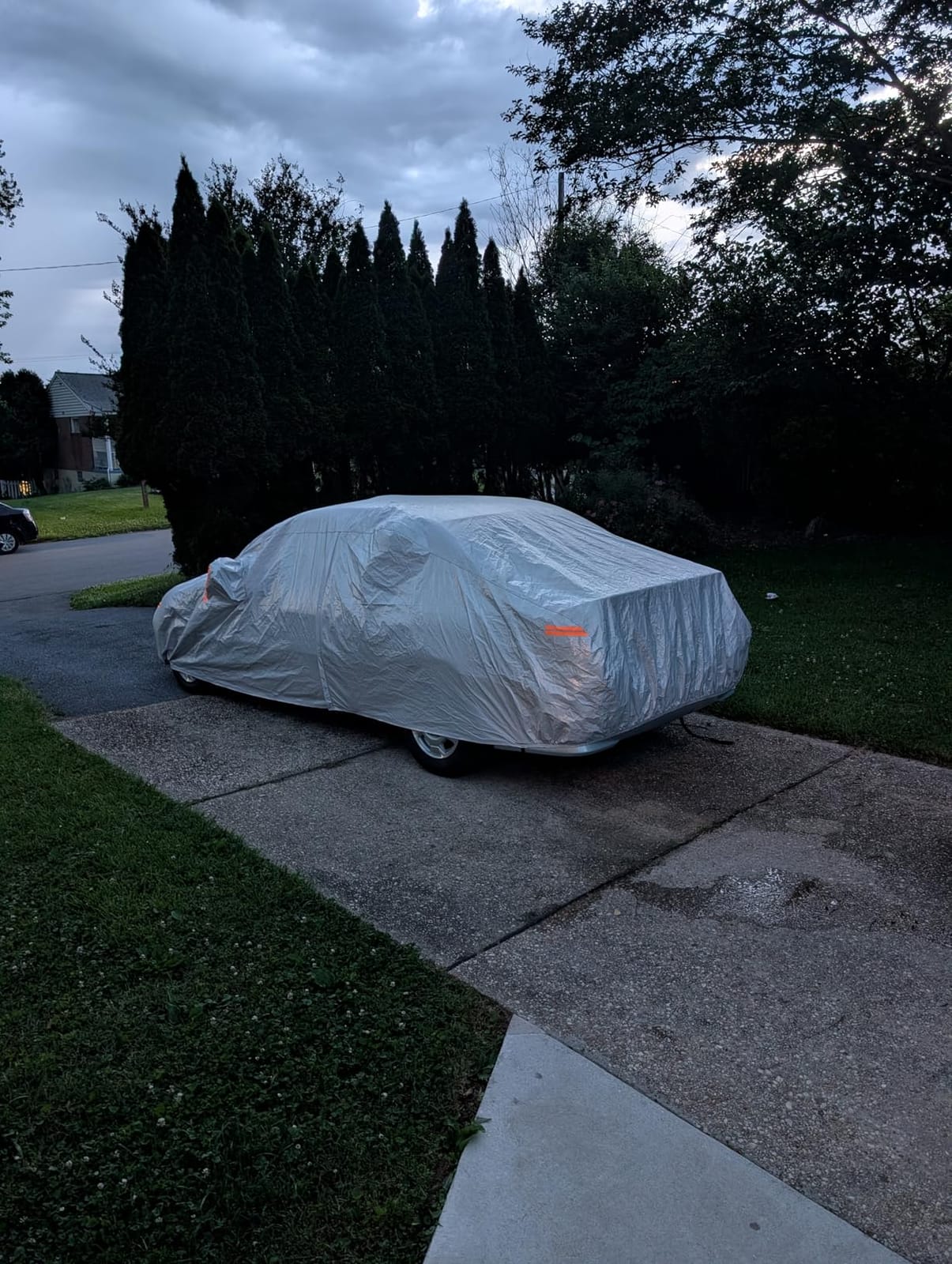 Kayme SUV Car Cover See Vehicle Size Chart for Accurate Fit, Size S4 | Waterproof All Weather Heavy Duty. MDX ZDX, X5 X6, Explorer, Polit etc. Protects Against Sun, Rain, Snow, Dust. Soft Cotton customer photo 1