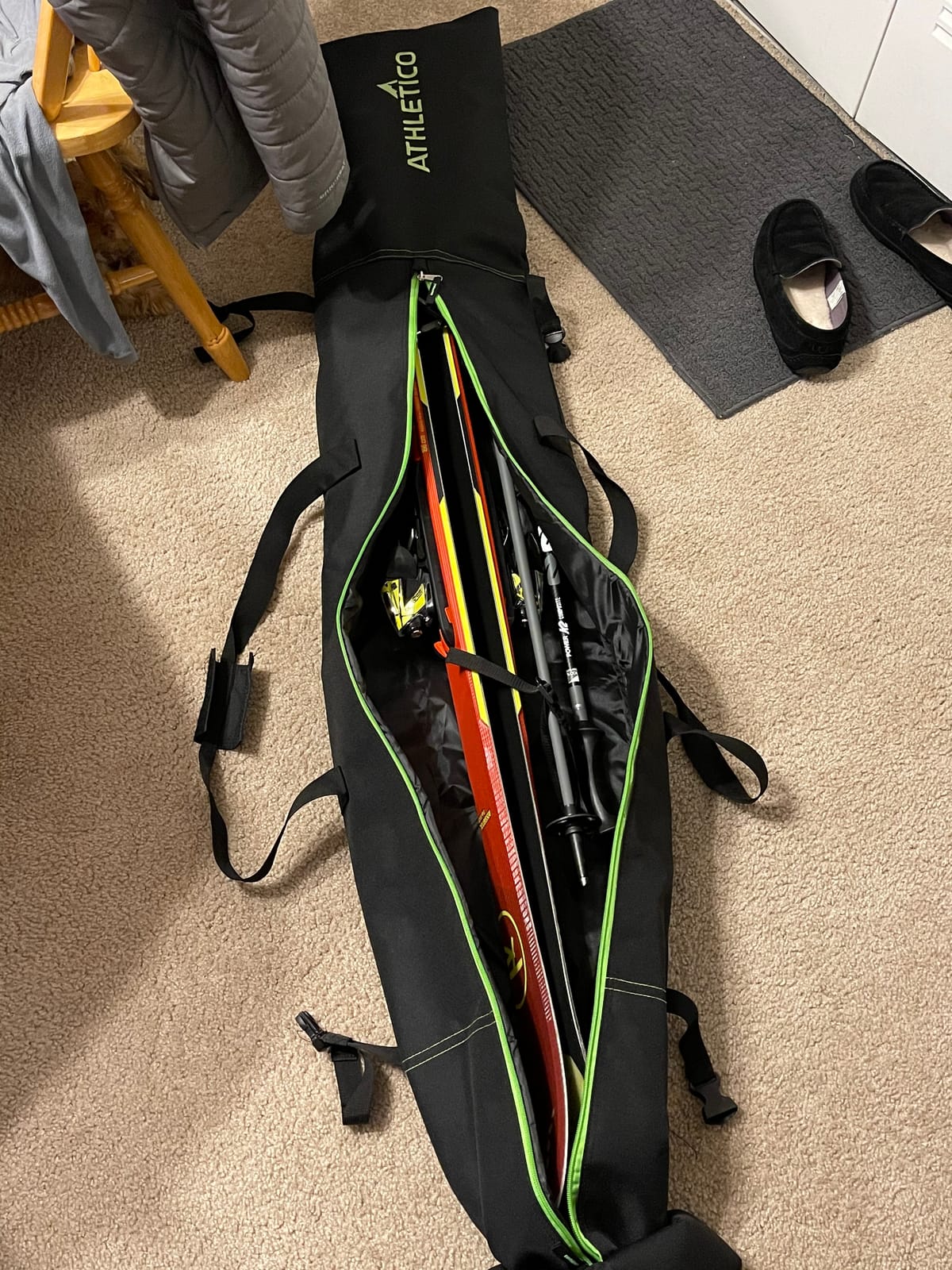Athletico Ski & Boot Bag Combo | Store Skis Up to 200 CM & Boots Up To Size 13 | Includes 2 Padded Bags customer photo 2
