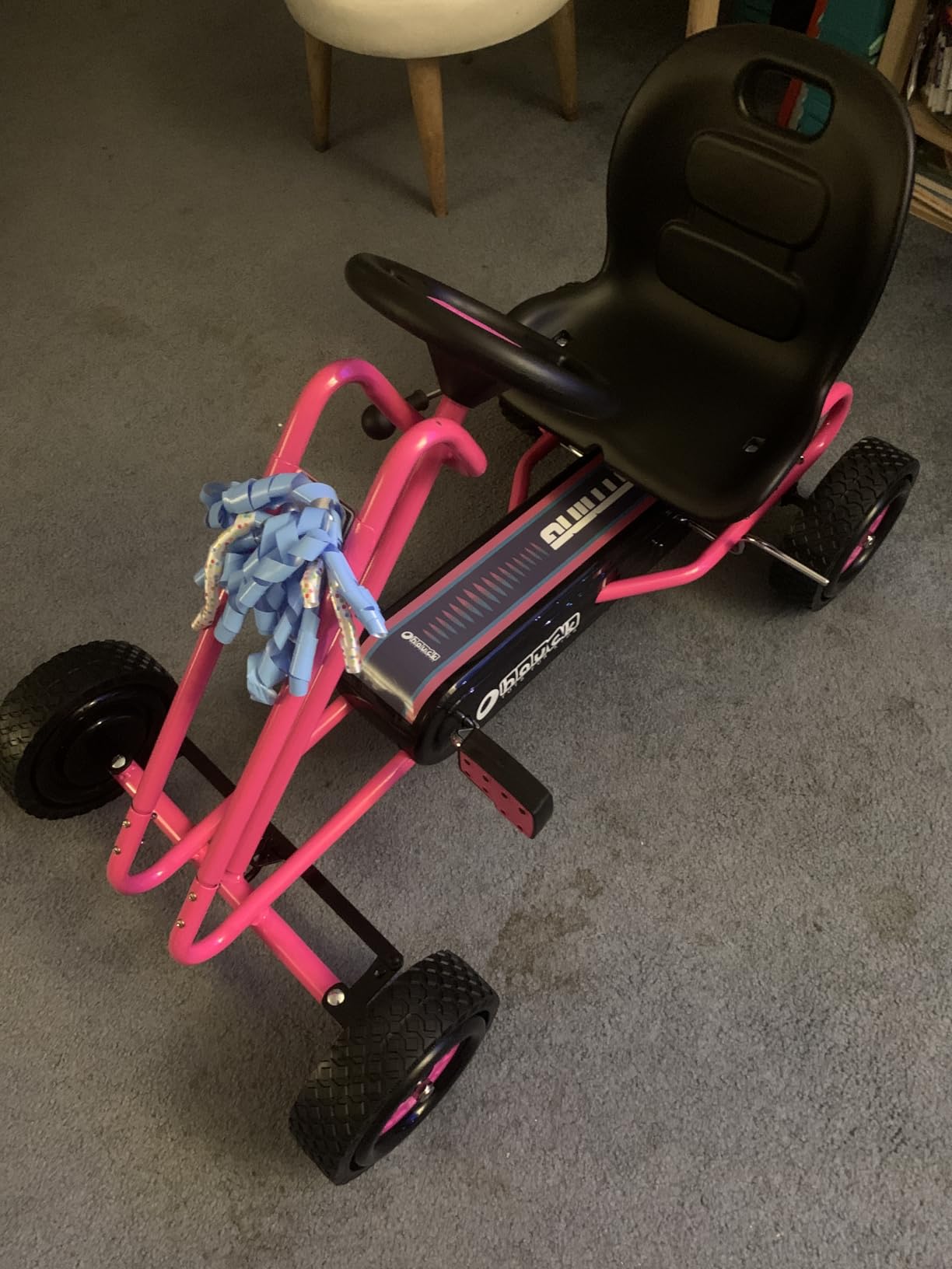 hauck Kids Pedal Go Kart, 4 Wheel Bike Cart, Ride for Ages 4-8, Pink | Outdoor Ride-On Bicycle Cart with Rubber Tires for Boys and Girls with Adjustable Bucket Seat and Advanced Handbrakes customer photo 2