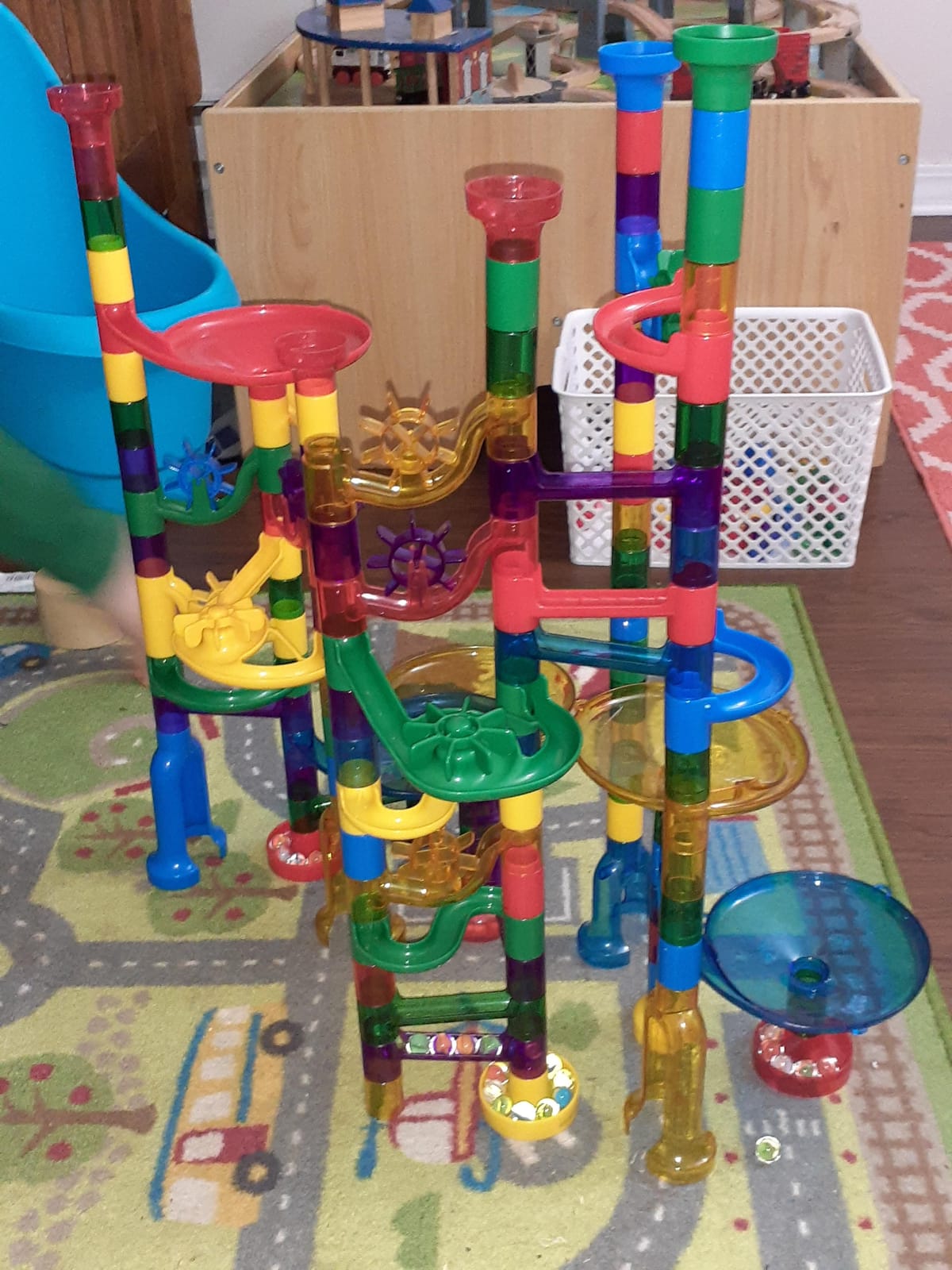 Magicfly Marble Run, 127 Pcs Marble Runs for Kids, Glass Marbles for Kids customer photo 1