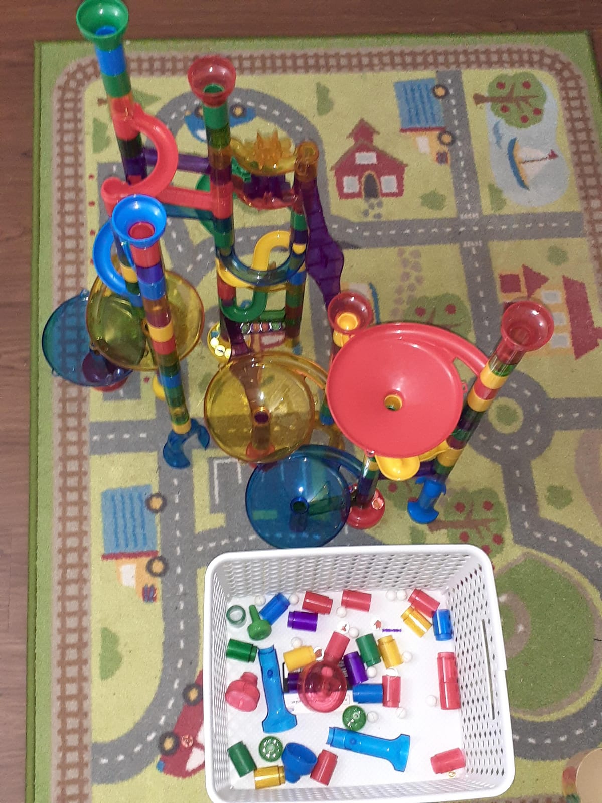 Magicfly Marble Run, 127 Pcs Marble Runs for Kids, Glass Marbles for Kids customer photo 2