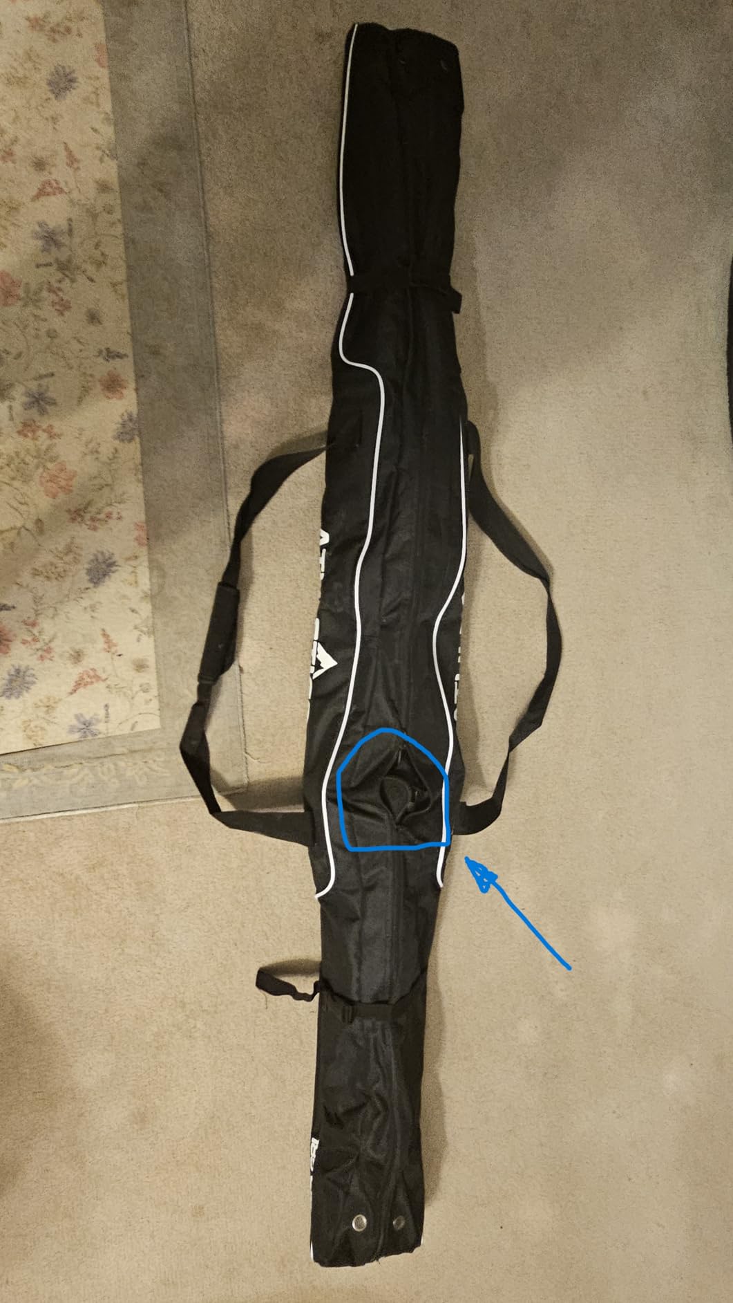Athletico Diamond Trail Padded Ski Bag - Single Ski Travel Bag to Transport Skis customer photo 2
