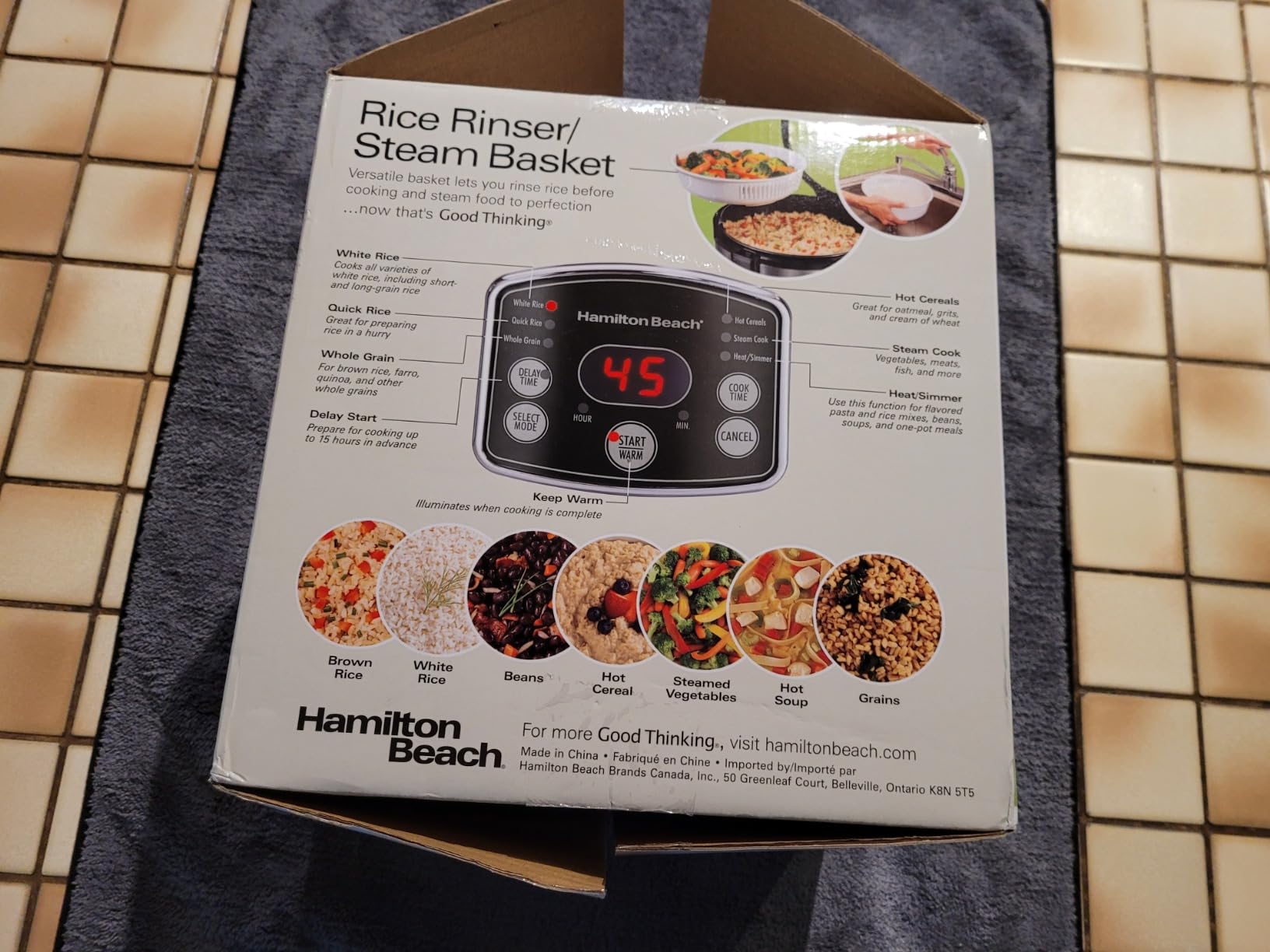 Hamilton Beach Digital Programmable Rice Cooker & Food Steamer, 8 Cups Cooked (4 Uncooked), With Steam & Rinse Basket, Stainless Steel (37518) customer photo 2