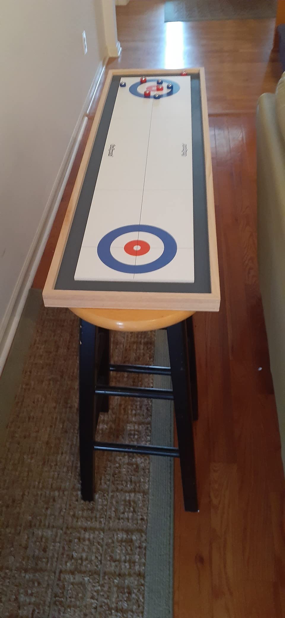 GoSports Shuffleboard and Curling 2 in 1 Tabletop Board Game customer photo 2