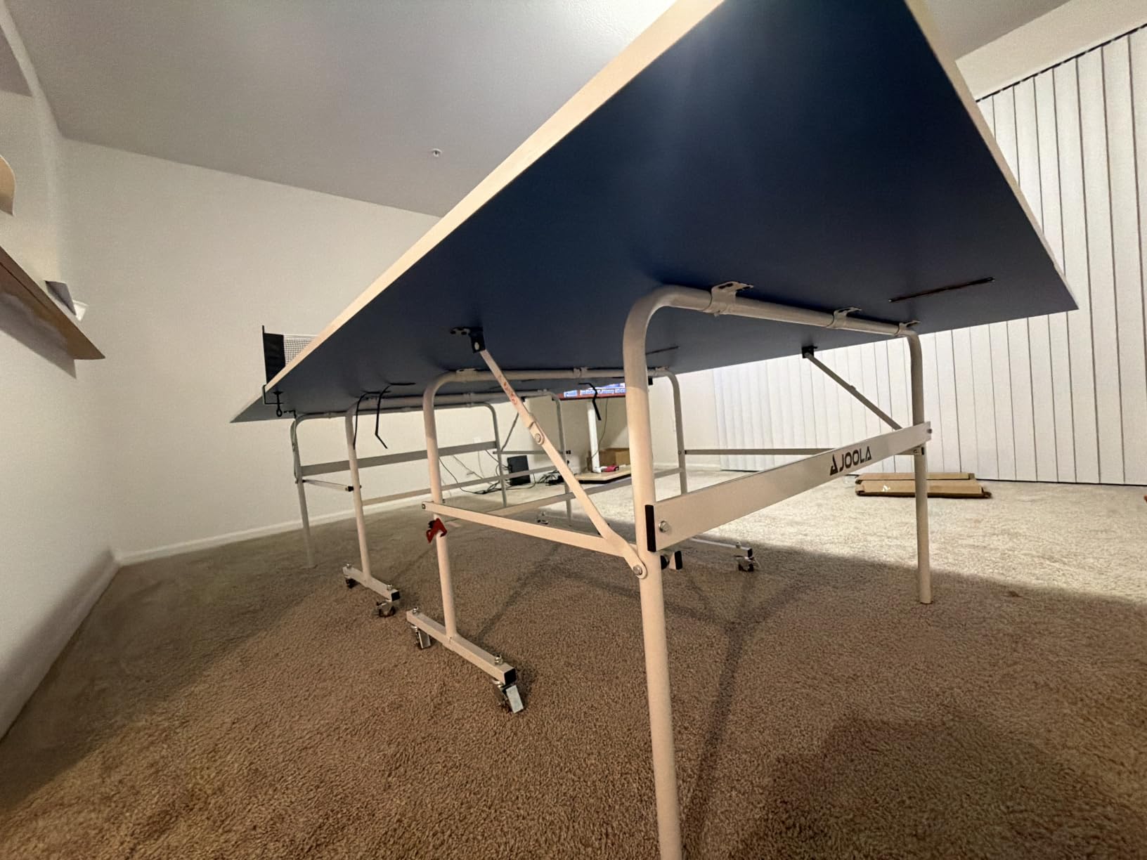 JOOLA Indoor 15mm Ping Pong Table with Quick Clamp Ping Pong Net Set - Single Player Playback Mode - Regulation Size Table Tennis Table - Compact Storage Ping Pong Table customer photo 2
