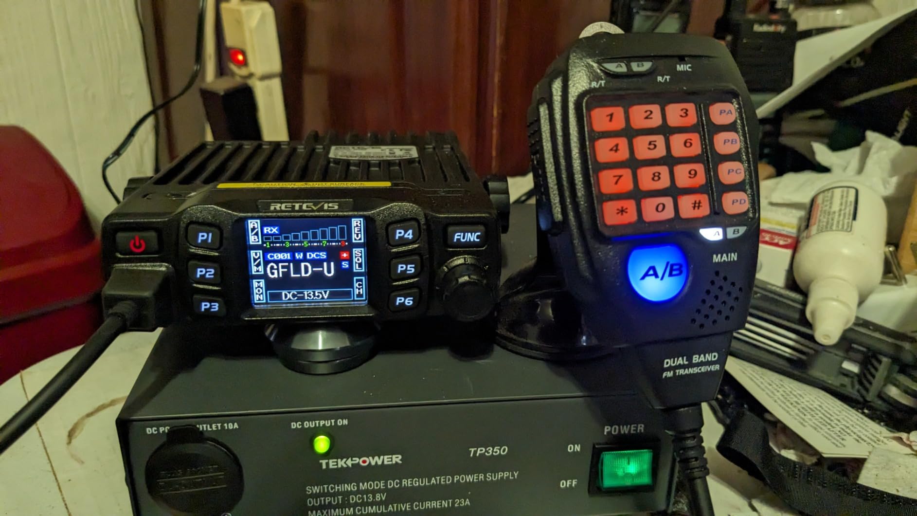 Retevis RT95 Mobile Ham Radio, 2m/70cm Dual Band Mobile Ham Radio Kit | Dual Speakers, CHIRP, 180° Rotatable LCD Screen, VOX, Ham Radio Base Station, Mobile Transceiver with Cable for Vehicle Car customer photo 1