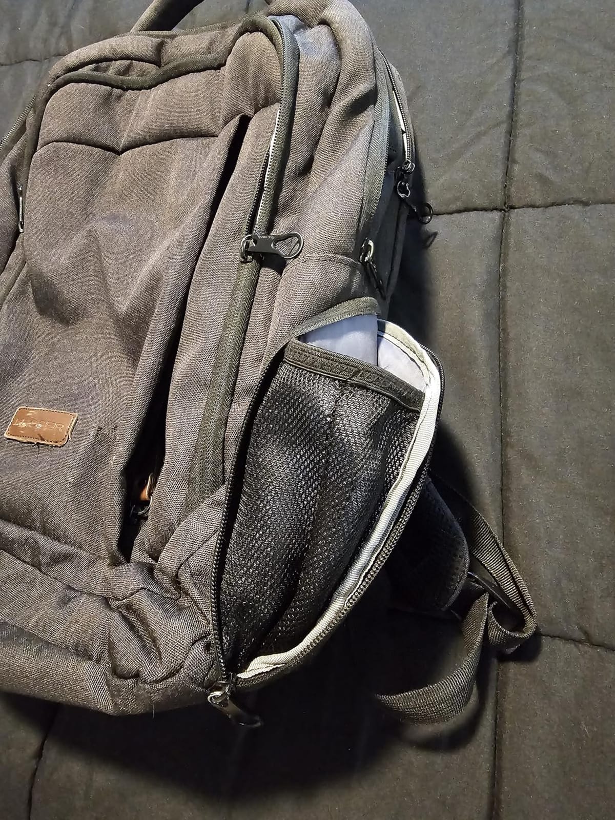 KROSER Laptop Backpack Computer Backpack 17.3 Inch for Men-Charcoal Black | Laptop with USB Charging Port Water-Repellent Travel Large Backpack Casual Daypack Business/College/Women customer photo 1