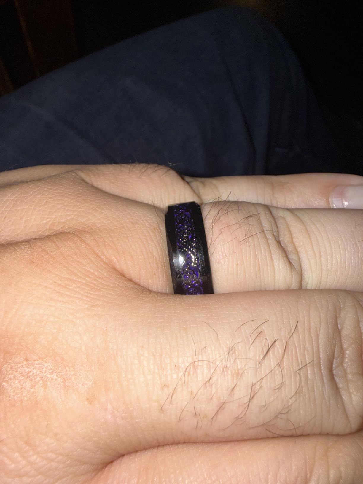 King Will Men's Dragon Celtic Tungsten Ring Size 4-16 customer photo 2
