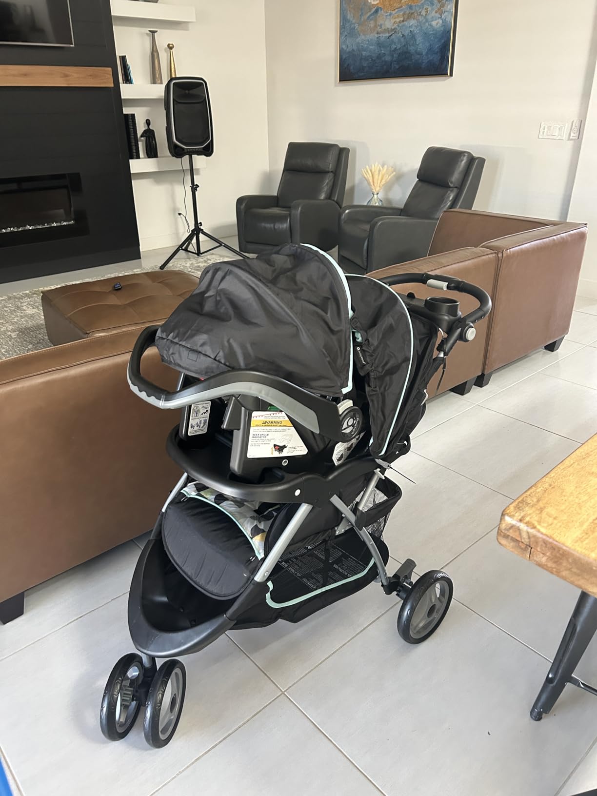 Baby Trend EZ Ride 35 Travel System, Stroller and Infant Car Seat Combo, Doodle Dots - Lightweight and Foldable Compact Design with One Hand Fold and Adjustable Handle customer photo 2