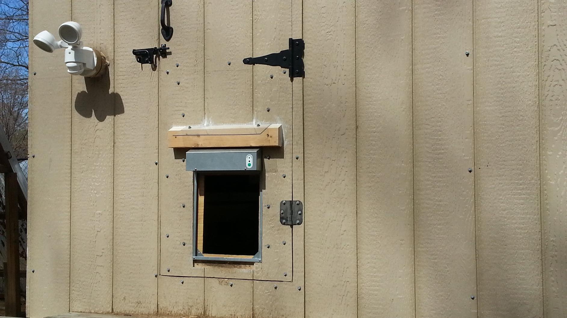 Automatic Chicken Coop Door Extra Large 13 x 10.5 Inch Opening, Heavy Duty Galvanized Steel, Predator Resistant, ADOR1 Made in USA customer photo 2