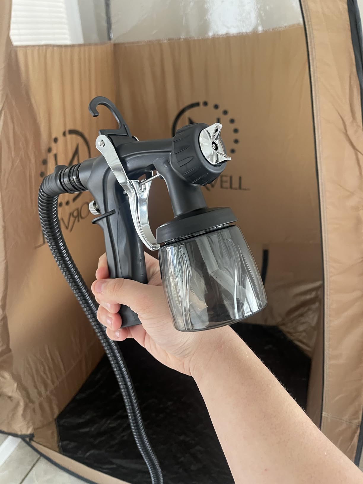 Norvell M1000 HVLP Spray Tan Machine and Gun Kit with 3 Tanning Solutions | Includes Tuscan Plus, Venetian & Dark Solutions 8 oz - Professional Airbrush Tanning System with Norvell University Training customer photo 2