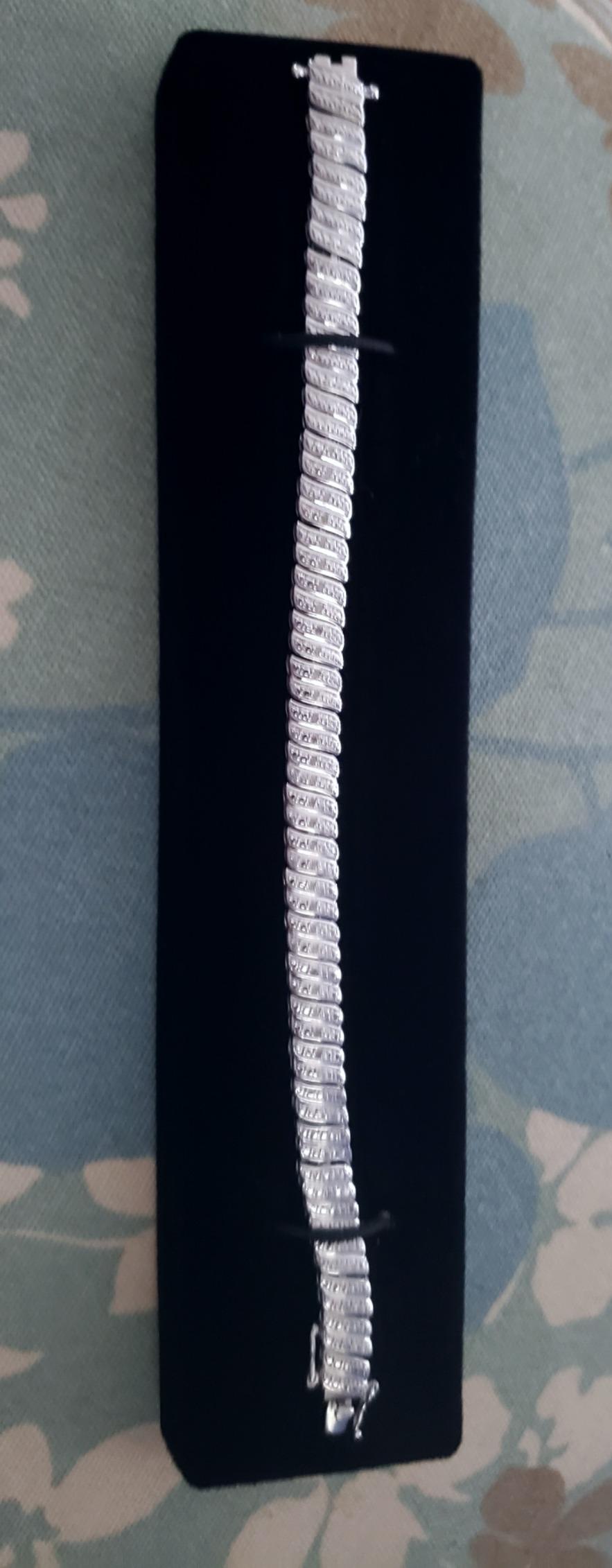 1/4 Cttw Diamond S link Tennis Bracelet for Women in 925 Sterling Silver Color I-J/Clarity I2-I3 customer photo 1