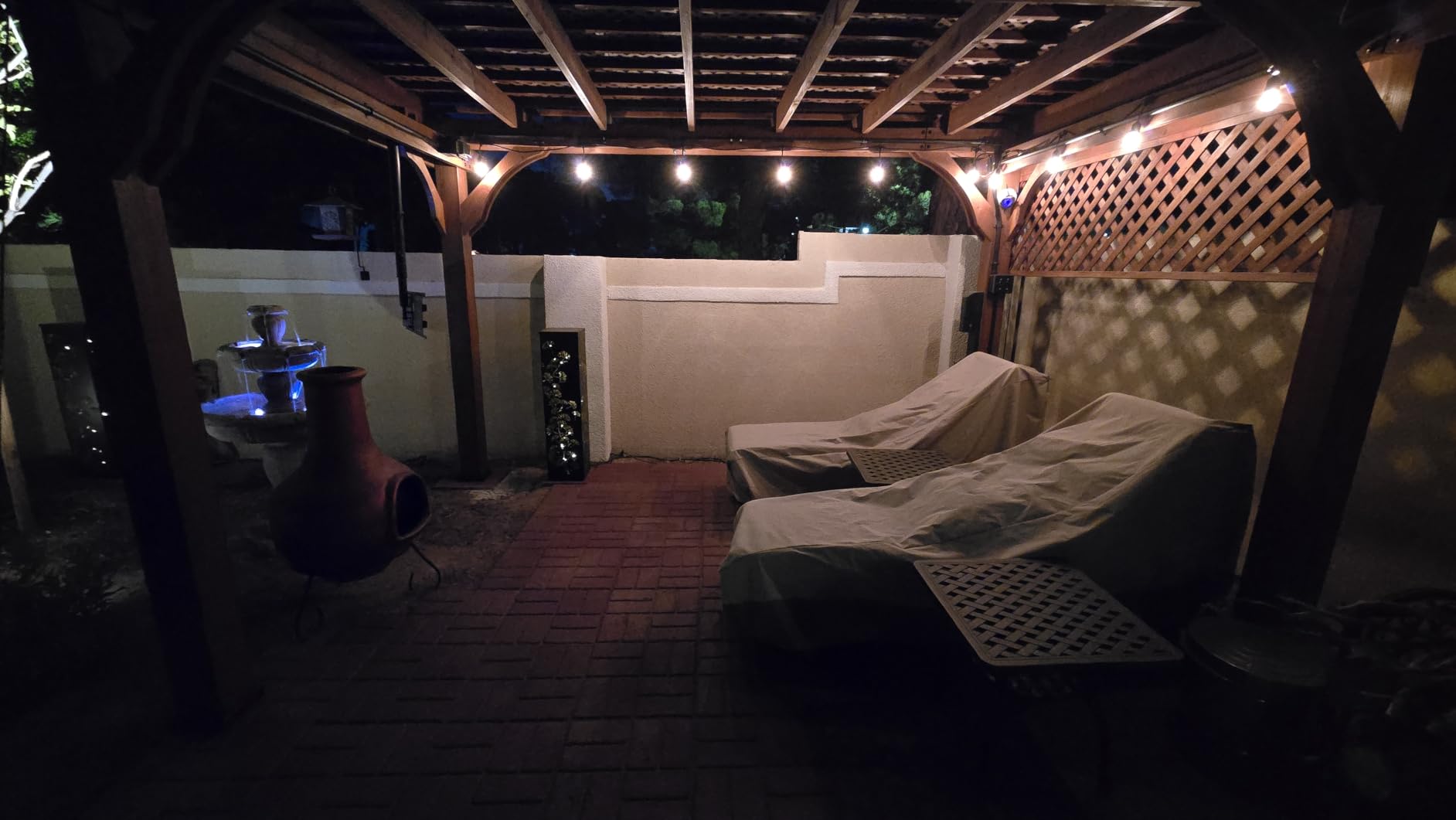 Backyard Discovery Beaumont 14' x 10' Traditional Cedar Wood Pergola Kit with Trellis Roof, All-Season Durability, High-Wind Rating, PowerPort, Shade for Outdoor Patio, Deck, Garden, and Entertaining customer photo 2