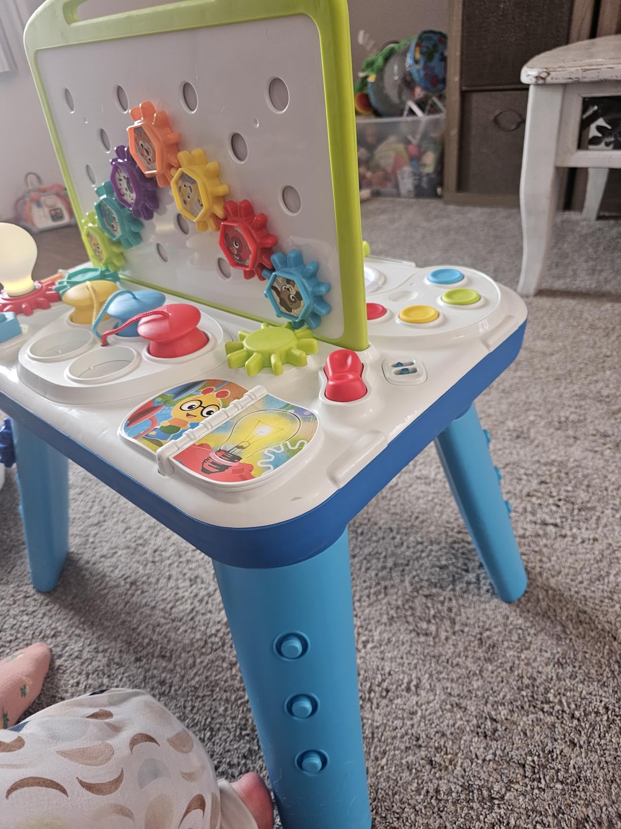 Baby Einstein Curiosity Table Activity Play Station, Montessori Floor Toy and Interactive Workbench, 12 Months and Up customer photo 2