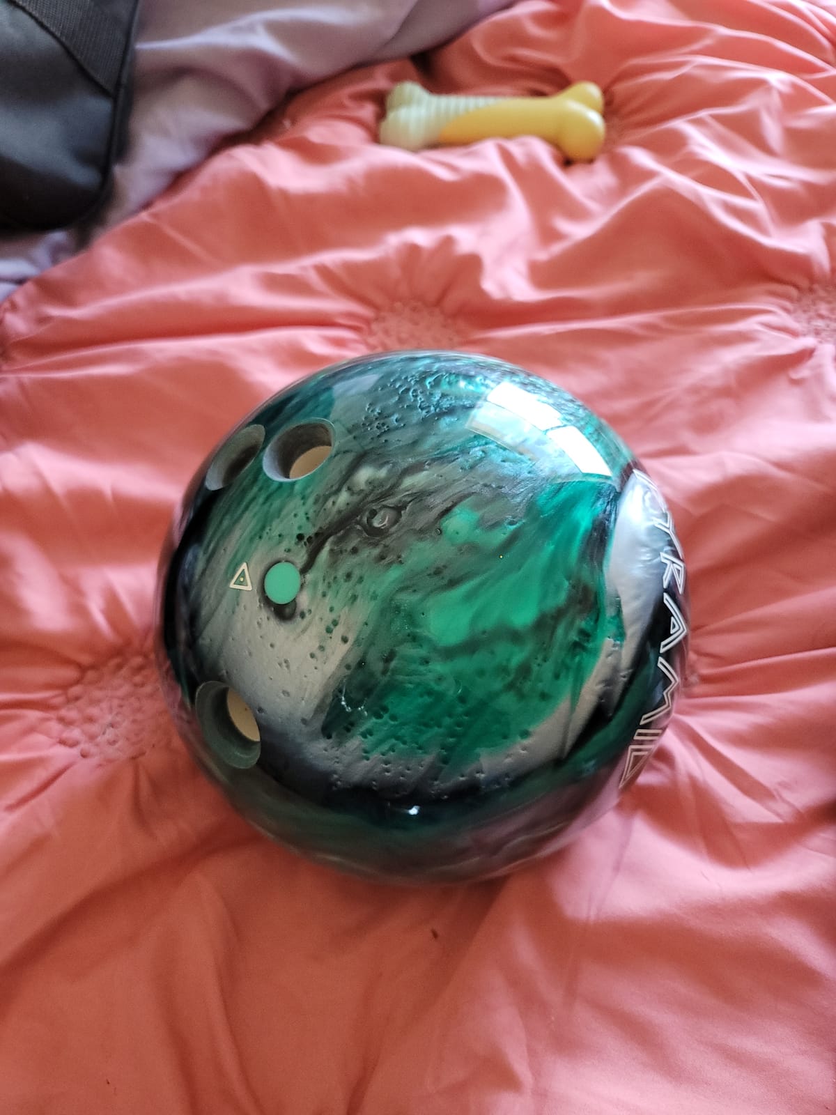 Pyramid Path Polyester Bowling Ball | Customizable with Basic Drilling Options - Great for Spare Shooting, League, Recreational, Straight Bowlers customer photo 1