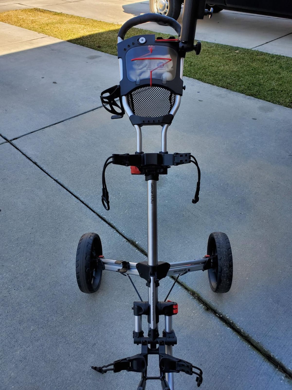 Caddytek CaddyLite 15.3 V2 Golf Push Cart - Lightweight Foldable Aluminum with Foot Brake customer photo 2