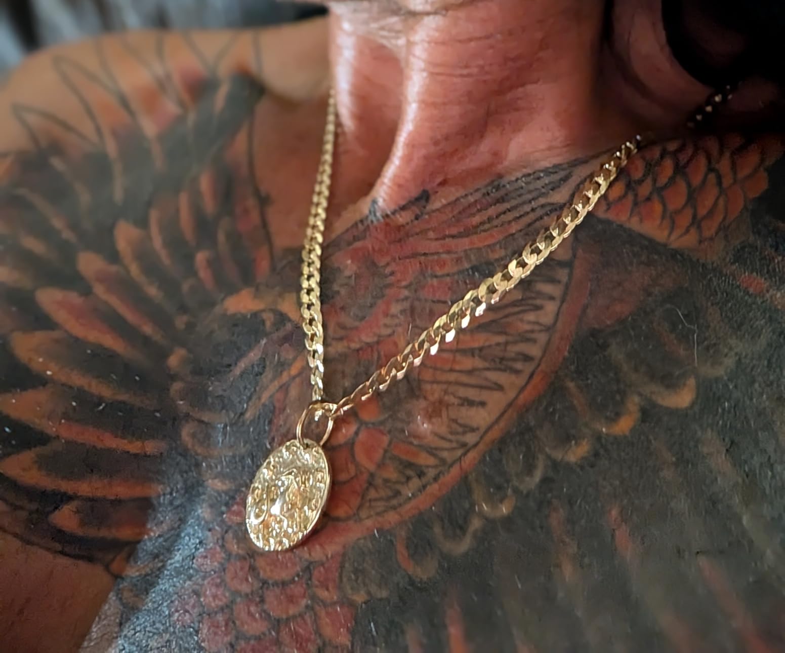 18K Gold Plated 925 Sterling Silver Cuban Link Chain Men Women customer photo 2
