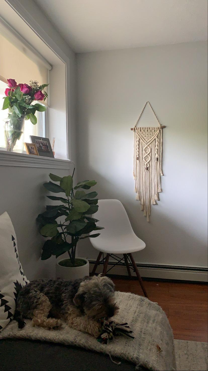 Solid Oak Macrame Wall Hanger Kit - Double Twist, Original version customer photo 2