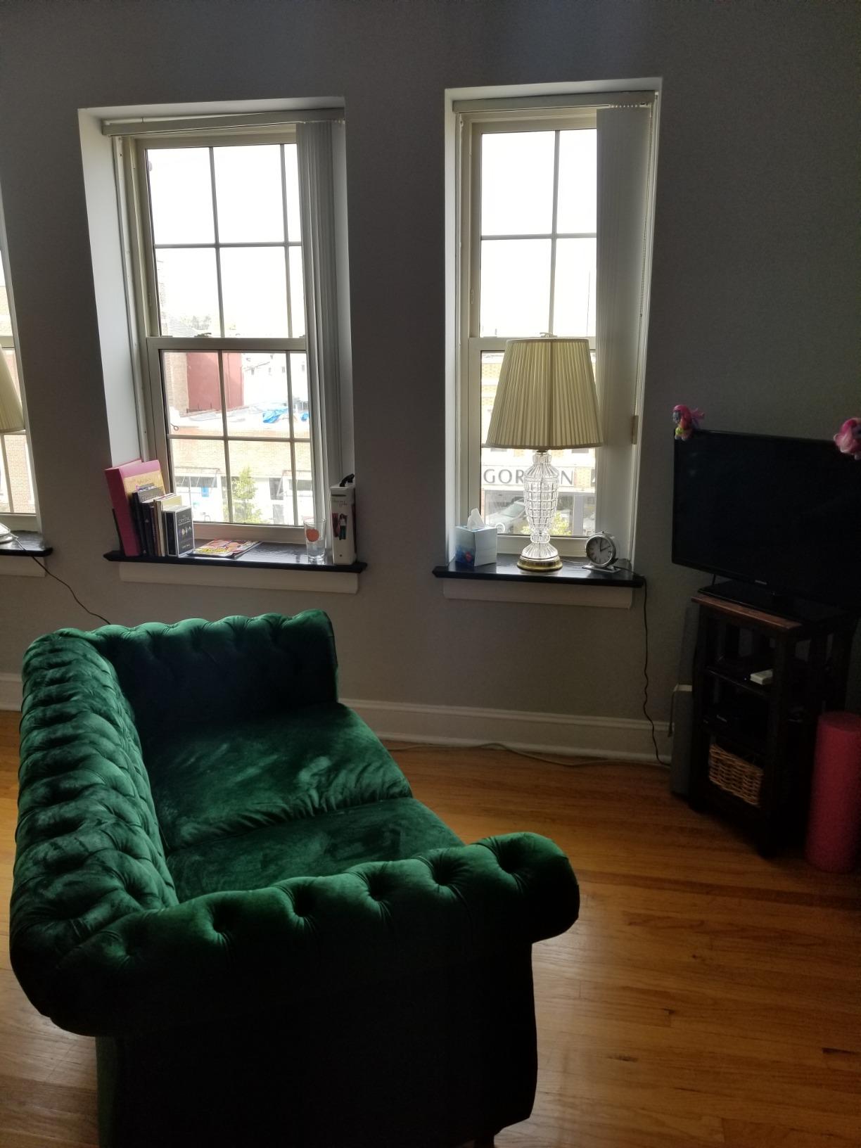 Christopher Knight Home Karen Traditional Chesterfield Loveseat Sofa, BlackBerry and Dark Brown, 61.75 x 33.75 x 27.75 customer photo 1