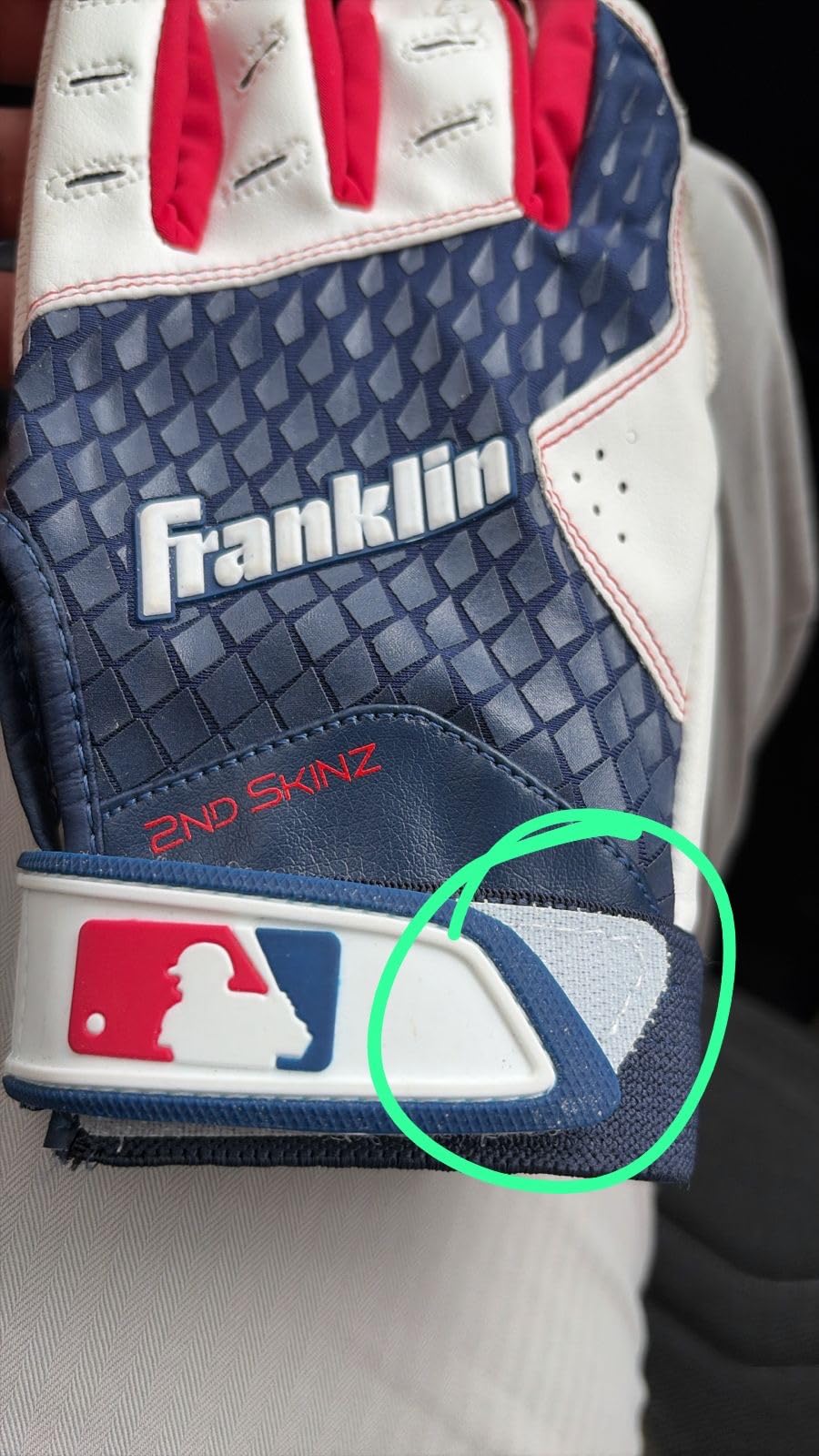 Franklin Sports MLB 2nd Skinz Batting Gloves - Adult & Youth Baseball & Softball - Multiple Sizes & Colors Available customer photo 1