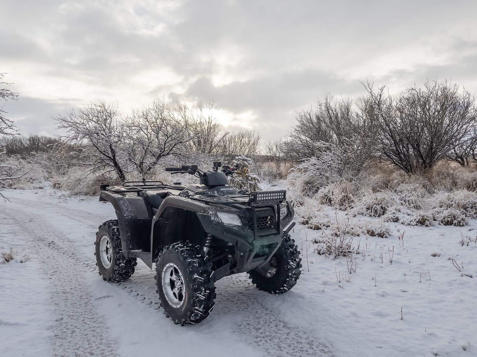 ATV Cover with Buckle Waterproof, 420D Heavy Duty Ripstop Protects 4 Wheeler from Snow Rain Sun, Outdoor Storage Quad Cover for Polaris Sportsman Yamaha Honda Kawasaki 102'' x44'' x 48'' customer photo 2