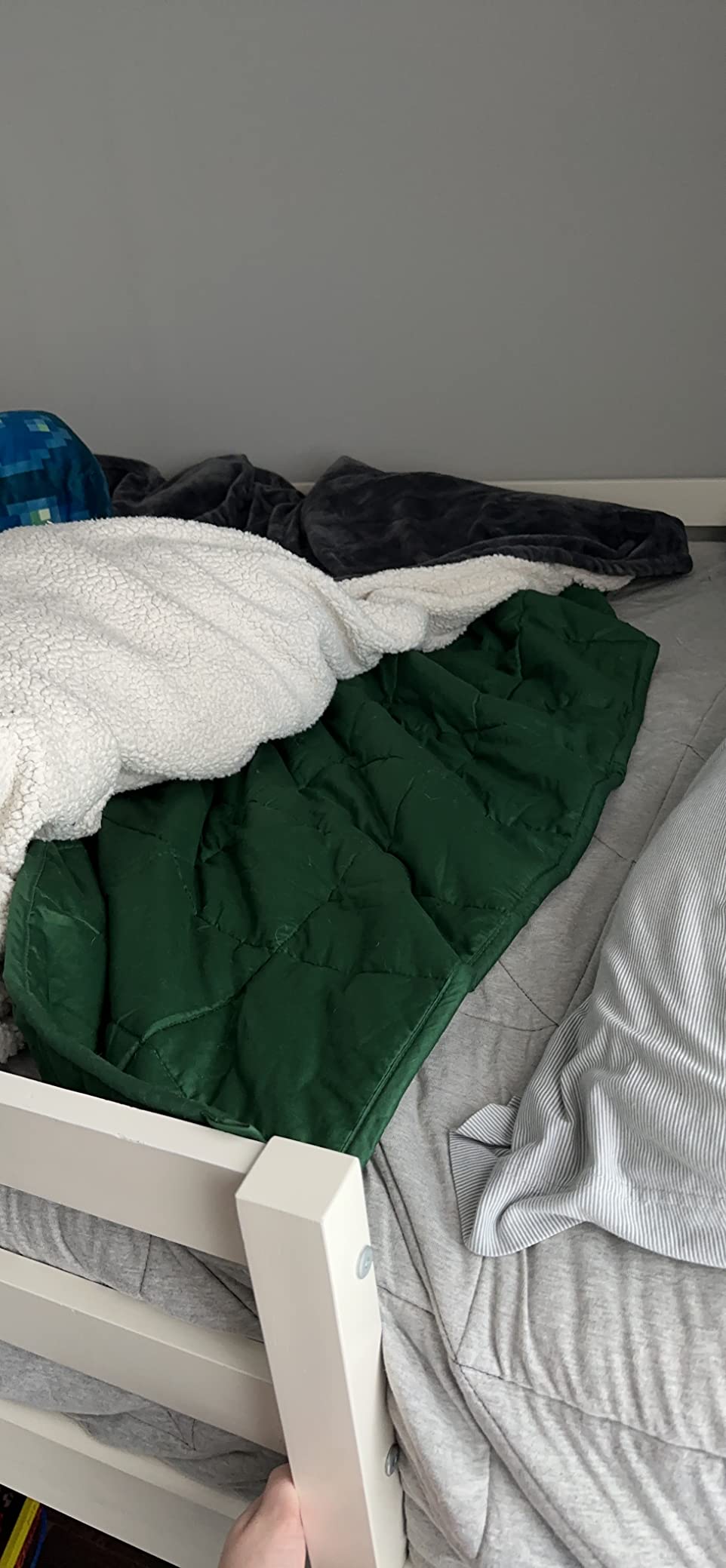 RelaxBlanket Cotton Weighted Blanket 100% Cotton with Premium Glass Beads for All-Season 80''x90'' 30lbs, Dark Grey customer photo 1
