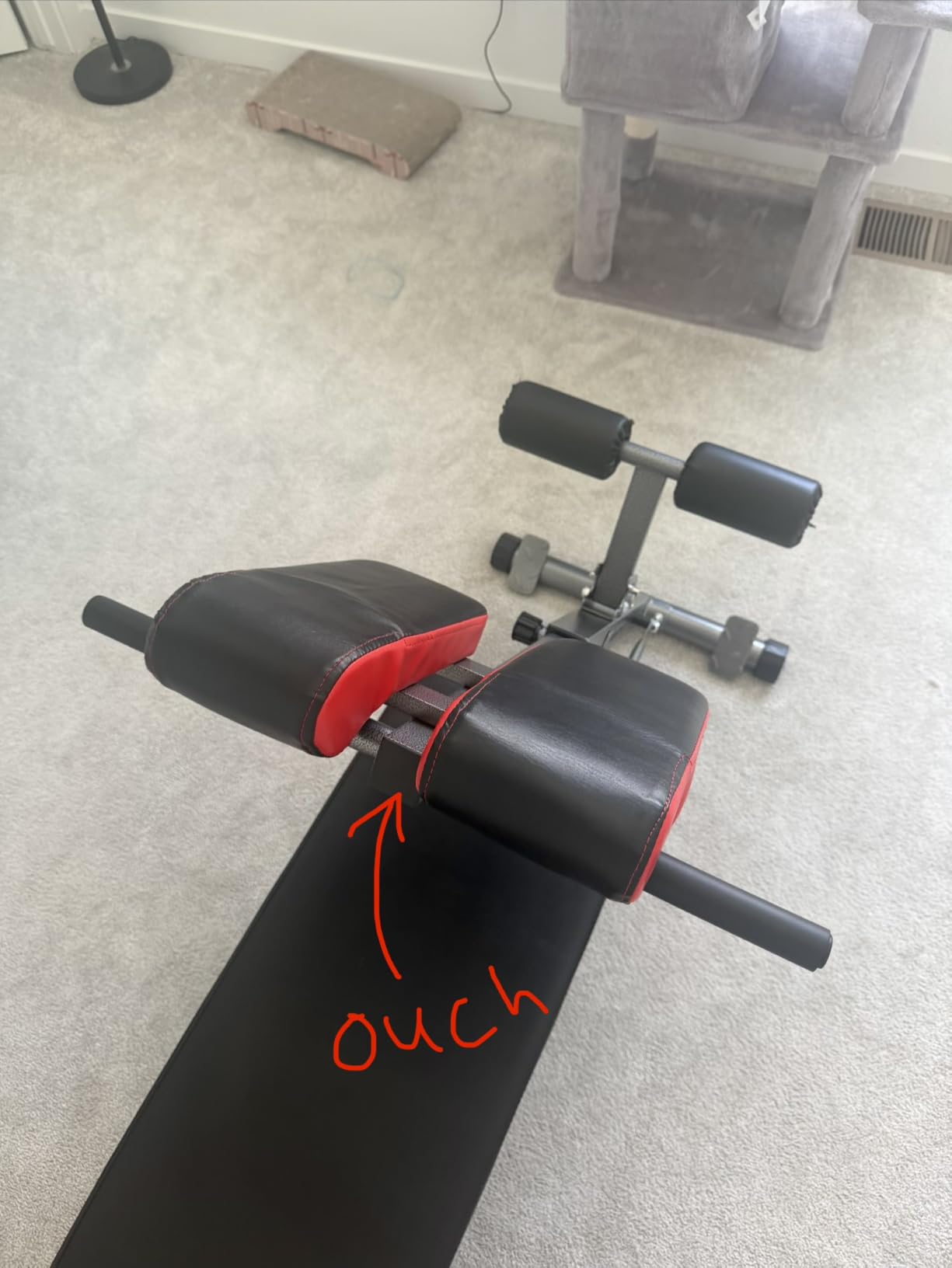 Finer Form Multi-Functional Adjustable Weight Bench and Roman Chair | 8 Back Extension Levels, Chest Press, Sit Ups, Flat Decline Settings, Sturdy Steel Frame, Thick Pad, Workout Chart Included customer photo 2