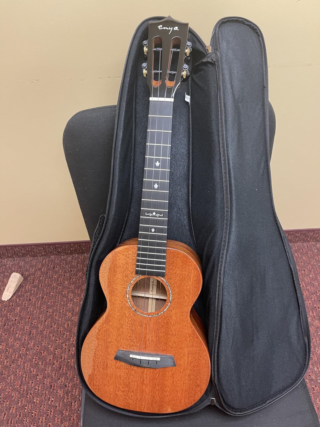 Enya EUT-MAD 26 Inch Solid Mahogany Tenor Ukulele, Natural | Solid Mahogany Body, Gloss Finish, Includes Gig Bag, Beginner Ukulele Kit for Adults, Students, Lessons, Practice, Practice customer photo 2