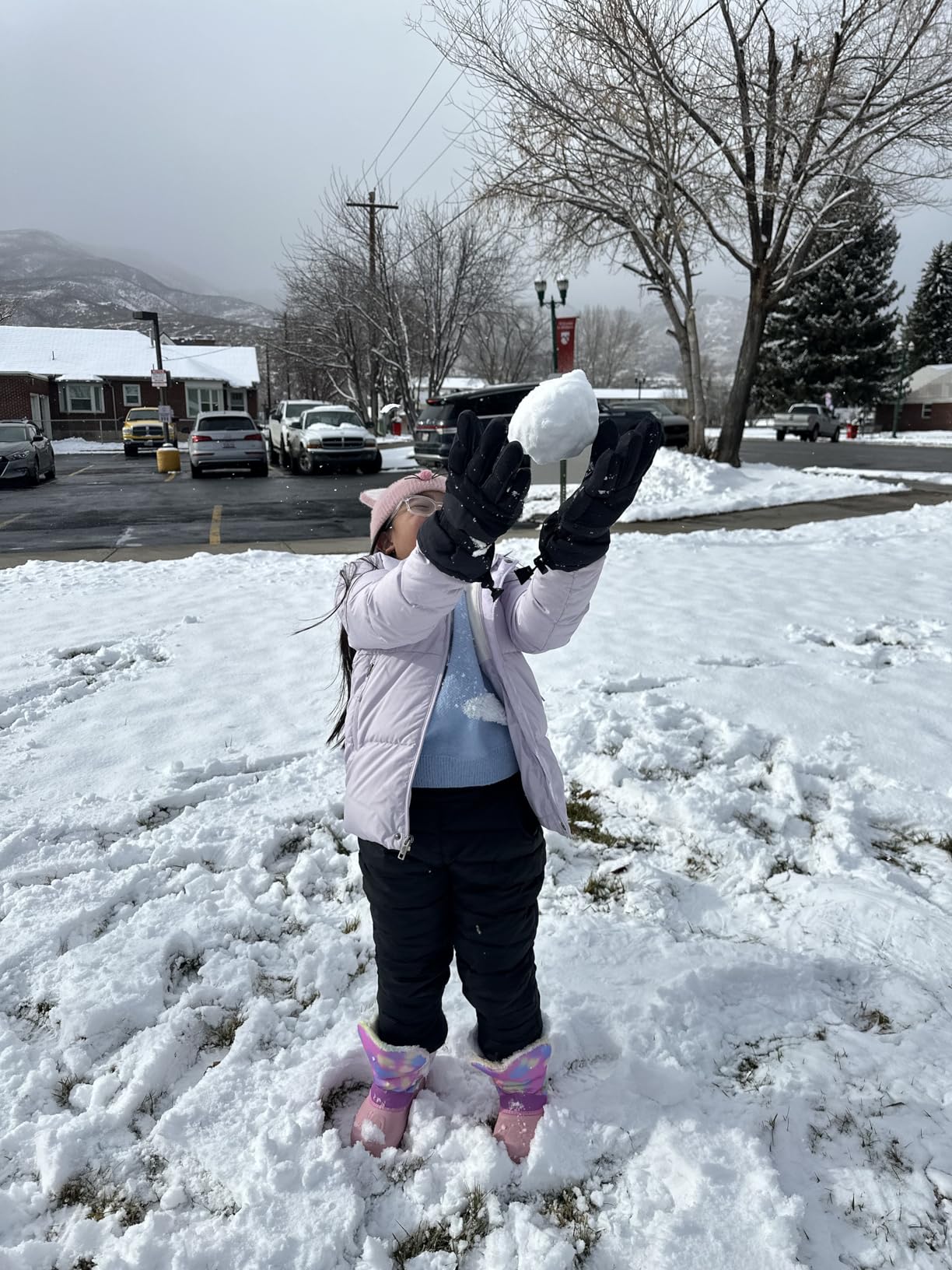 UGREVZ Girls Boys Snow Pants 2-9 Years old Thick Winter Warm Pants customer photo 1