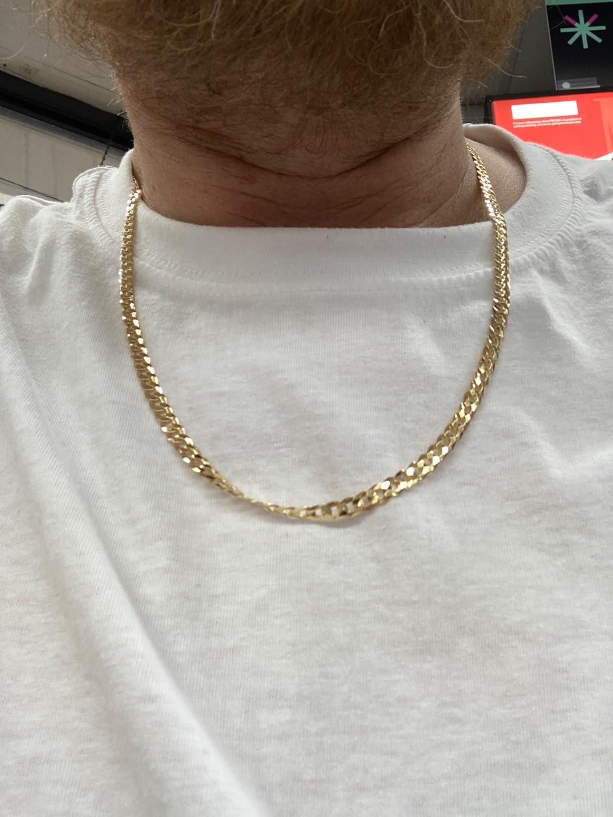 Miabella 18K Gold Plated 925 Sterling Silver Cuban Link Chain Men Women customer photo 2