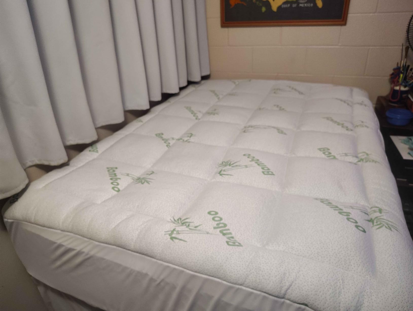 Niagara Sleep Solution Ultra Soft & Cooling Mattress Topper, Rayon Derived from Bamboo, Pillow Top Mattress Pad, 20