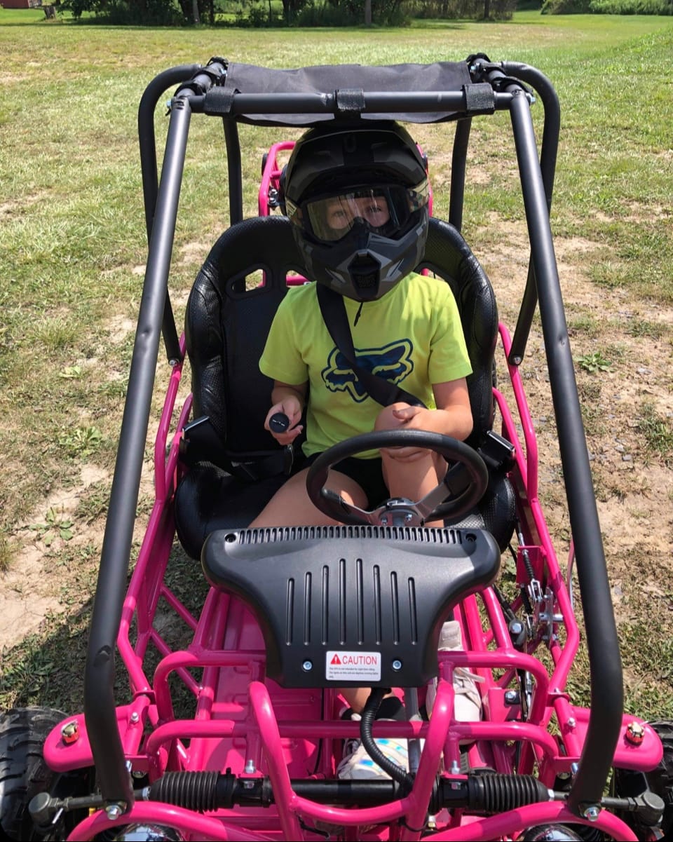 Vitacci Raptor Mini Kd 125cc Gokart with Upgraded 125cc Gokart Tao GK110 Fully Automatic Kandi Gas go Kart with Reverse (Red) customer photo 2