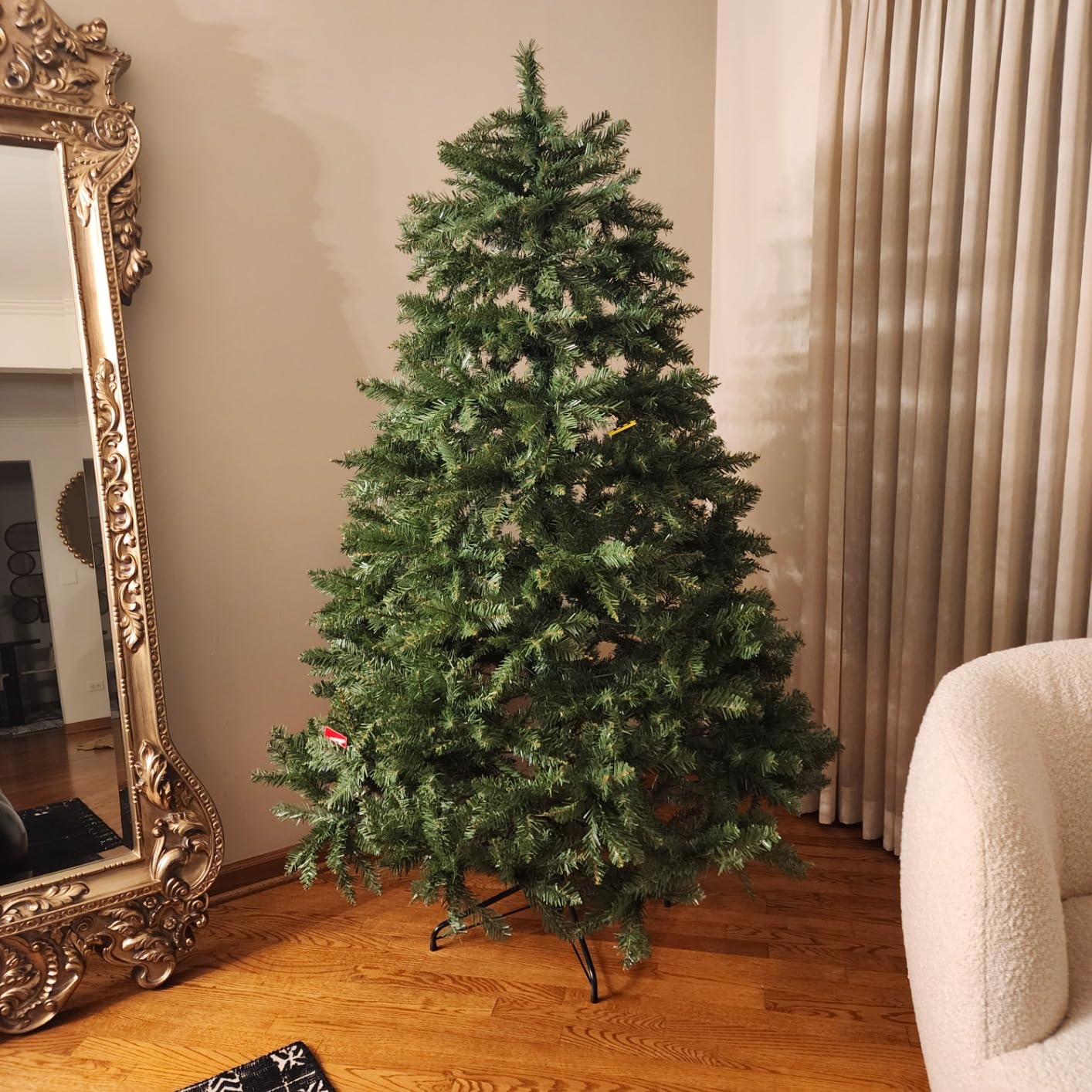 Best Choice Products Douglas Fir Christmas Tree, 7.5ft Unlit Artificial Full Fir Holiday Decoration, Realistic Appearance w/Metal Stand customer photo 1