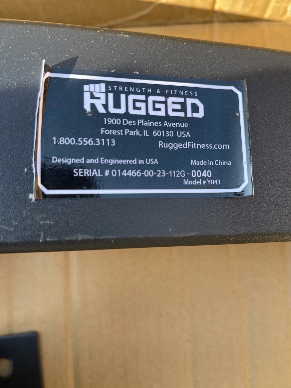 RUGGED STRENGTH Flat Weight Bench - 47