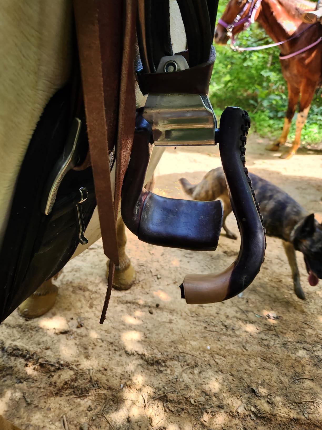 HILASON Western Draft Horse Trail Pleasure American Leather Saddle | for Horses customer photo 2