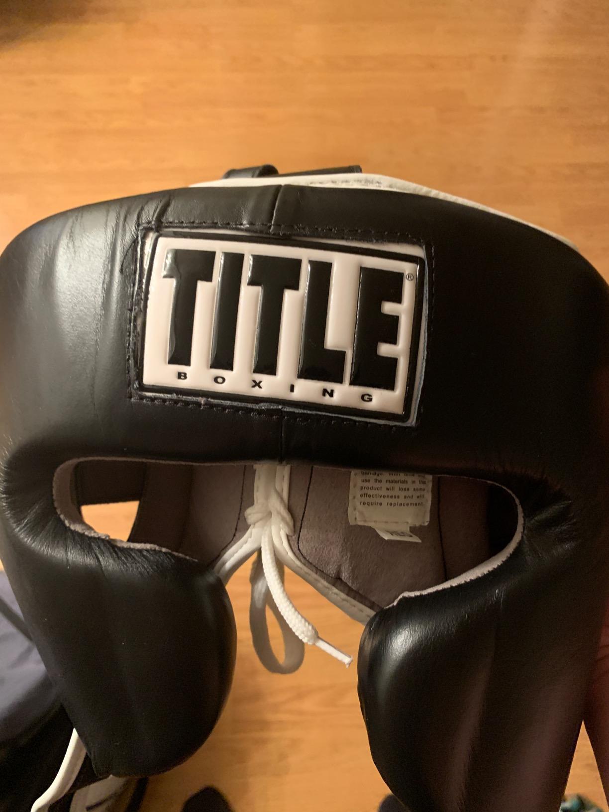 TITLE Boxing Leather Sparring Headgear - MMA & Muay Thai Protection customer photo 1