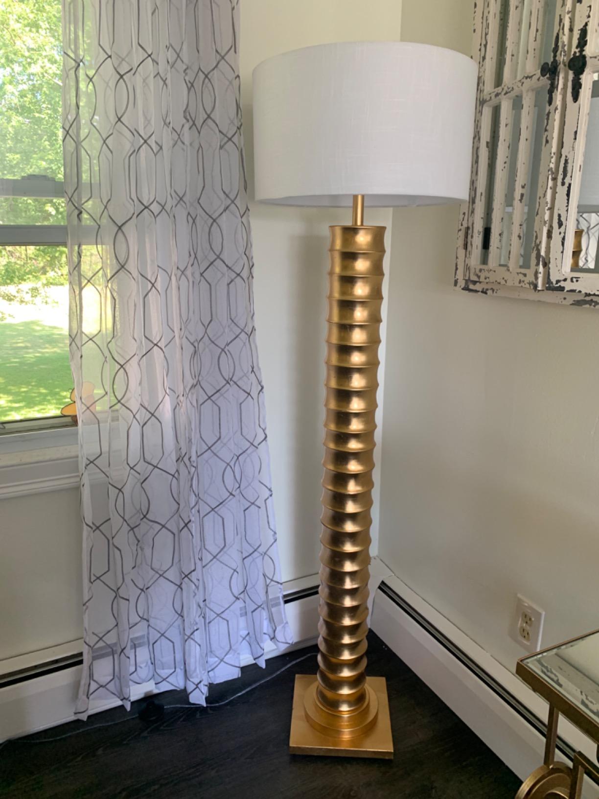 JONATHAN Y Serena Floor Lamp Art Deco Metal 63