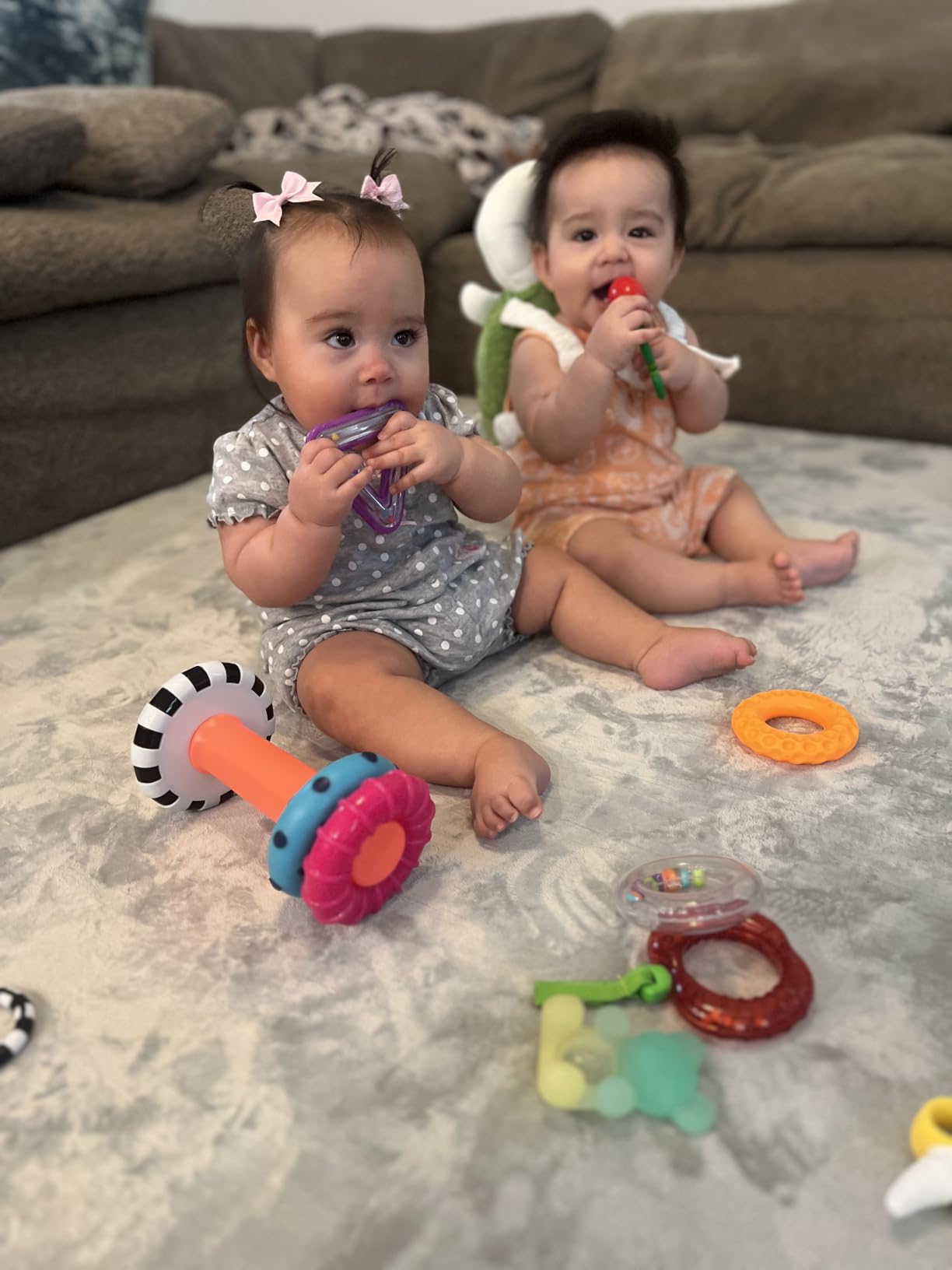 Sassy Stacks of Circles Stacking Ring STEM Learning Toy, Age 6+ Months, Multi, 9 Piece Set customer photo 2