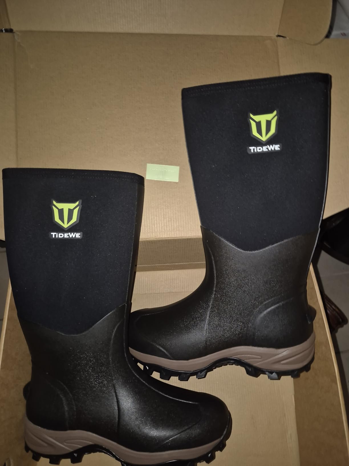 Rubber Neoprene Boots for Men and Women, Waterproof Rain Boot customer photo 2