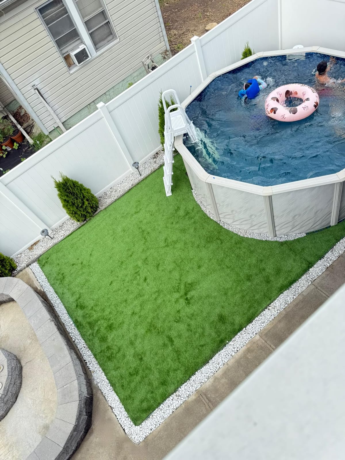 Lake Effect Pools 'Meadows' 15 ft x 24 ft Oval Above Ground Swimming Pool | 52 Inch Steel Side Walls | Kit Includes: 25 Gauge Overlap Liner & Widemouth Skimmer customer photo 1
