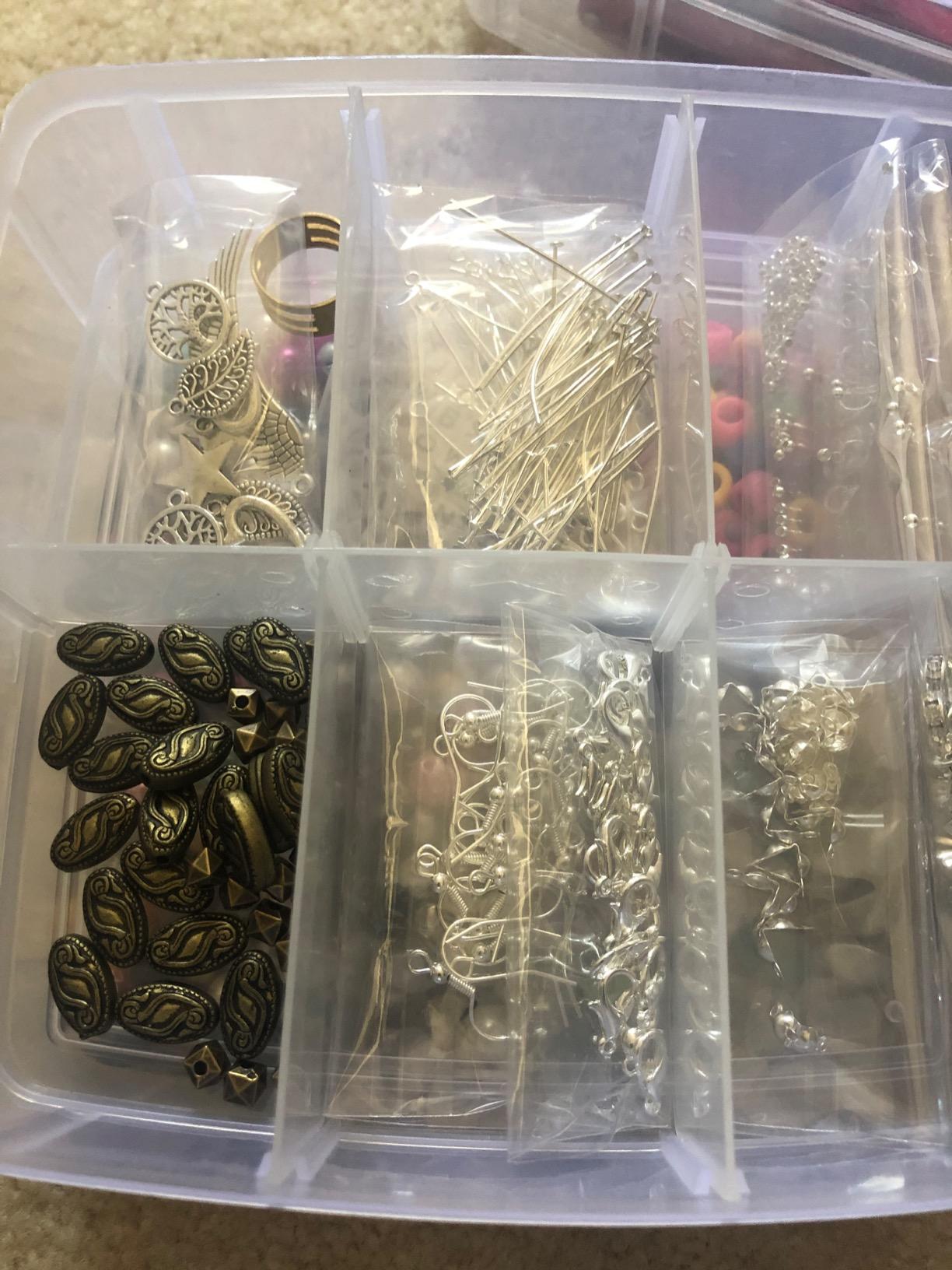 cridoz Jewelry Making Supplies Kit - Tools, Pliers, Beading Wire, Beads & Charms Findings for Necklace, Earring & Bracelet Making & Repair customer photo 2