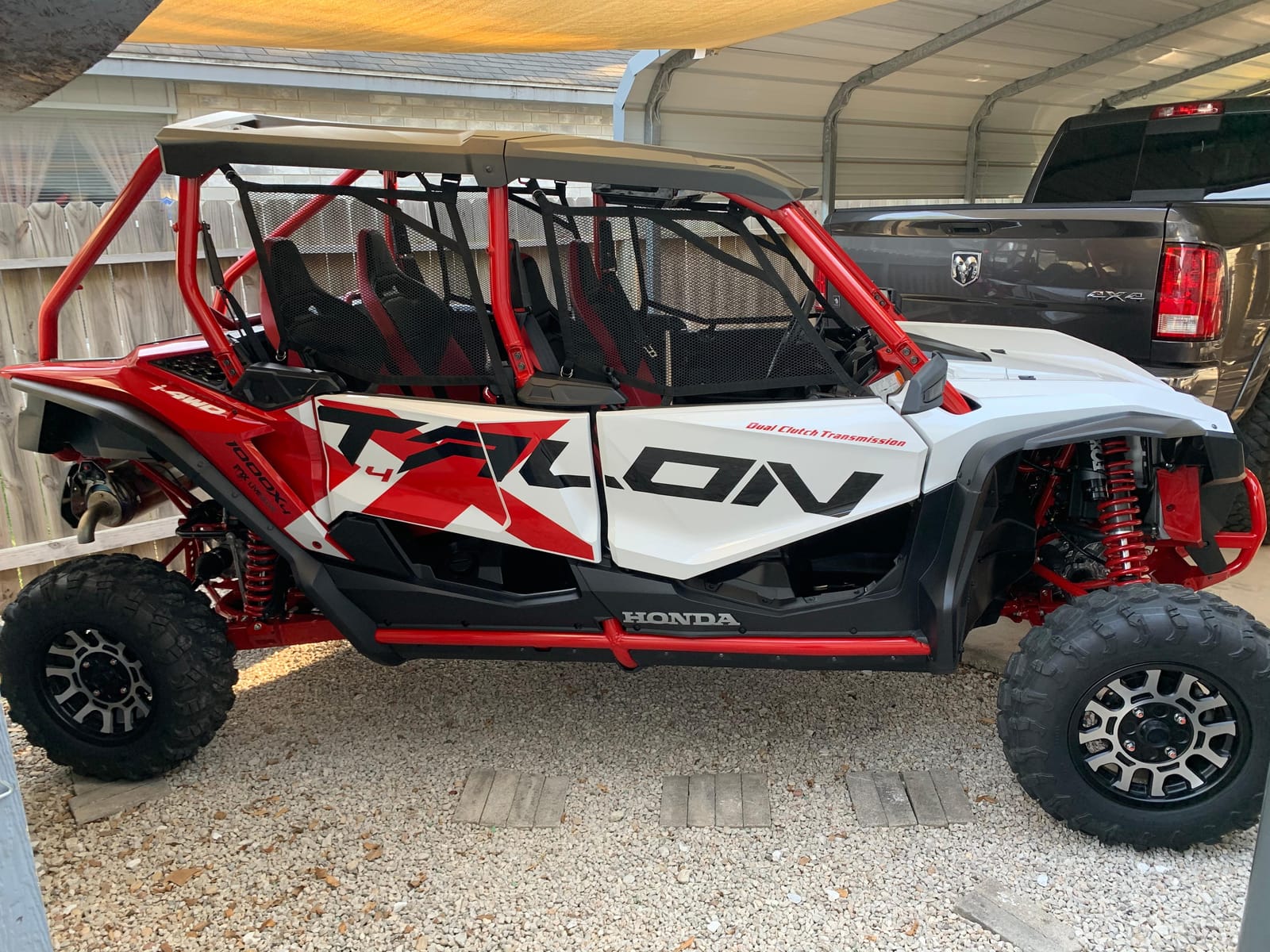 UTV Cover 2 Seater, Durable Oxford Cloth, Weatherproof Side by Side Cover | Waterproof Outdoor UTV Covers, Rip-stop Anti-UV Windproof, Fit for Polaris Ranger RZR Can-am Honda Kawasaki Vehicle, 115x59x74.8 customer photo 1
